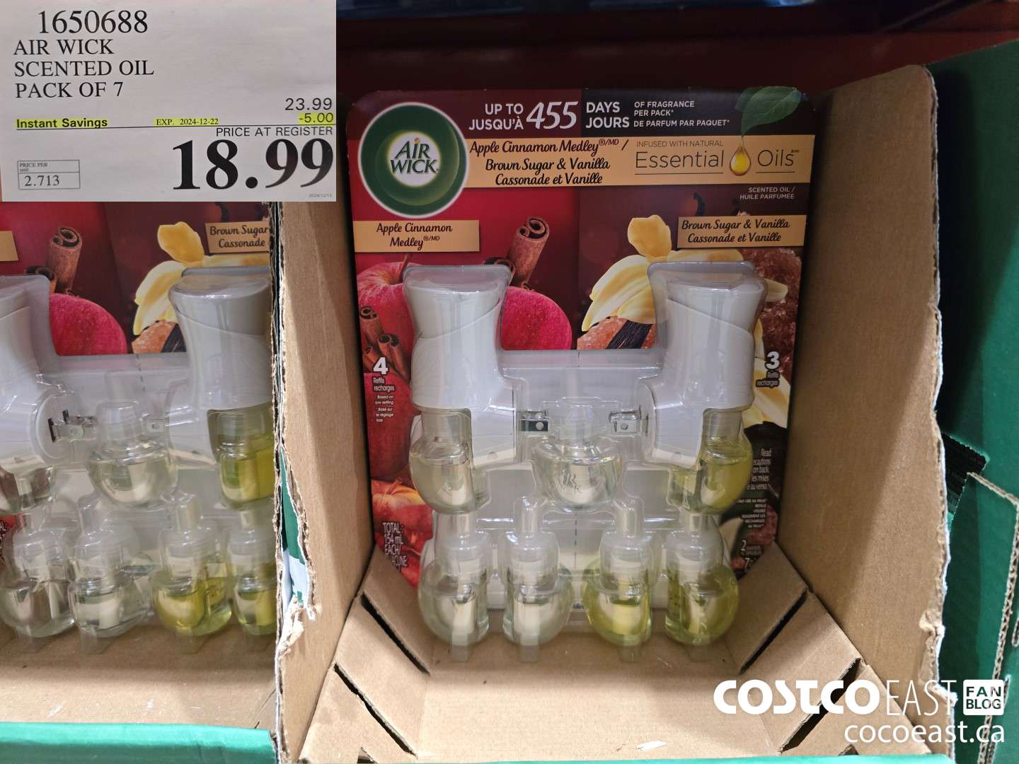 1650688 AIR WICK SCENTED OIL PACK OF 7 ($5.00 INSTANT SAVINGS EXPIRES ON 2024-12-22) $18.99