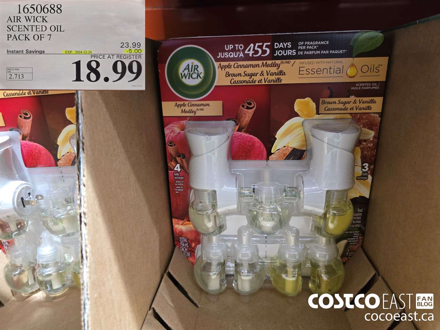 1650688 AIR WICK SCENTED OIL PACK OF 7 ($5.00 INSTANT SAVINGS EXPIRES ON 2024-12-22) $18.99