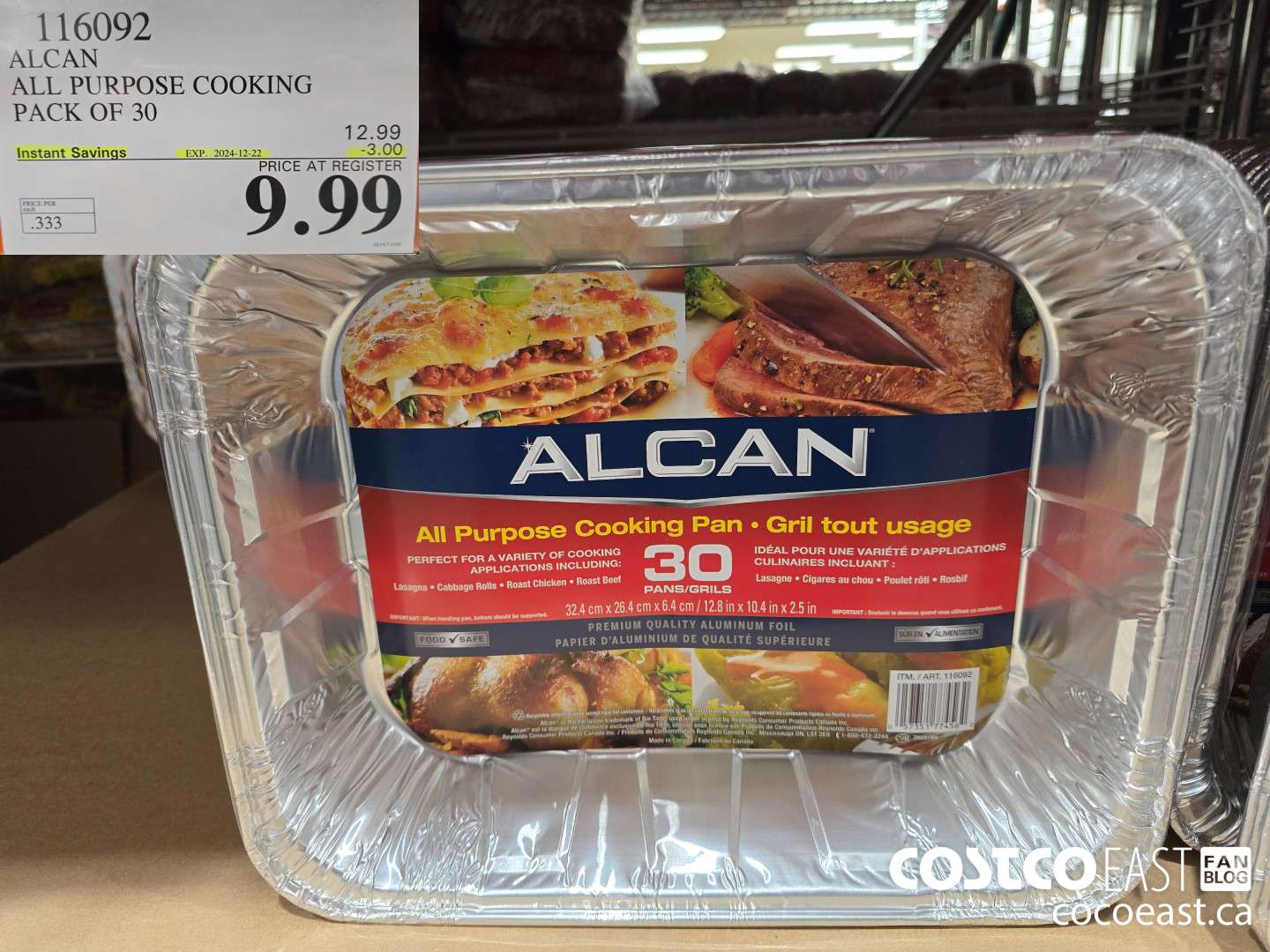 116092 ALCAN ALL PURPOSE COOKING PACK OF 30 ($3.00 INSTANT SAVINGS EXPIRES ON 2024-12-22) $9.99