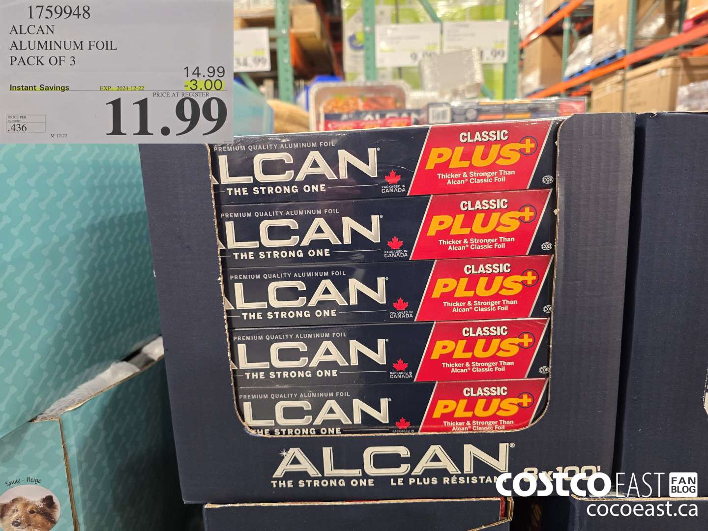 1759948 ALCAN ALUMINUM FOIL PACK OF 3 ($3.00 INSTANT SAVINGS EXPIRES ON 2024-12-22) $11.99