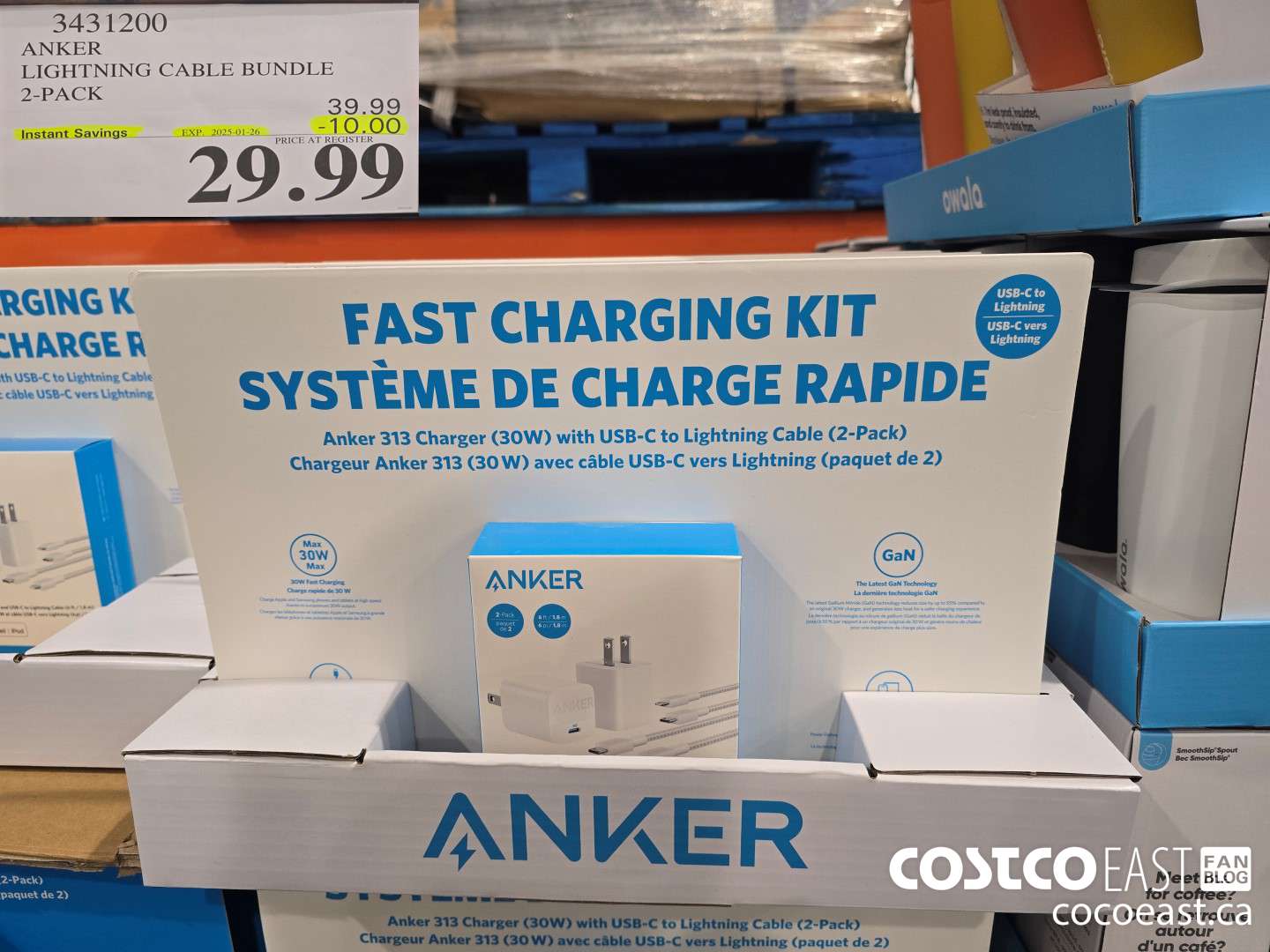 3431200 ANKER LIGHTNING CABLE BUNDLE 2-PACK ($10.00 INSTANT SAVINGS EXPIRES ON 2025-01-26) $29.99