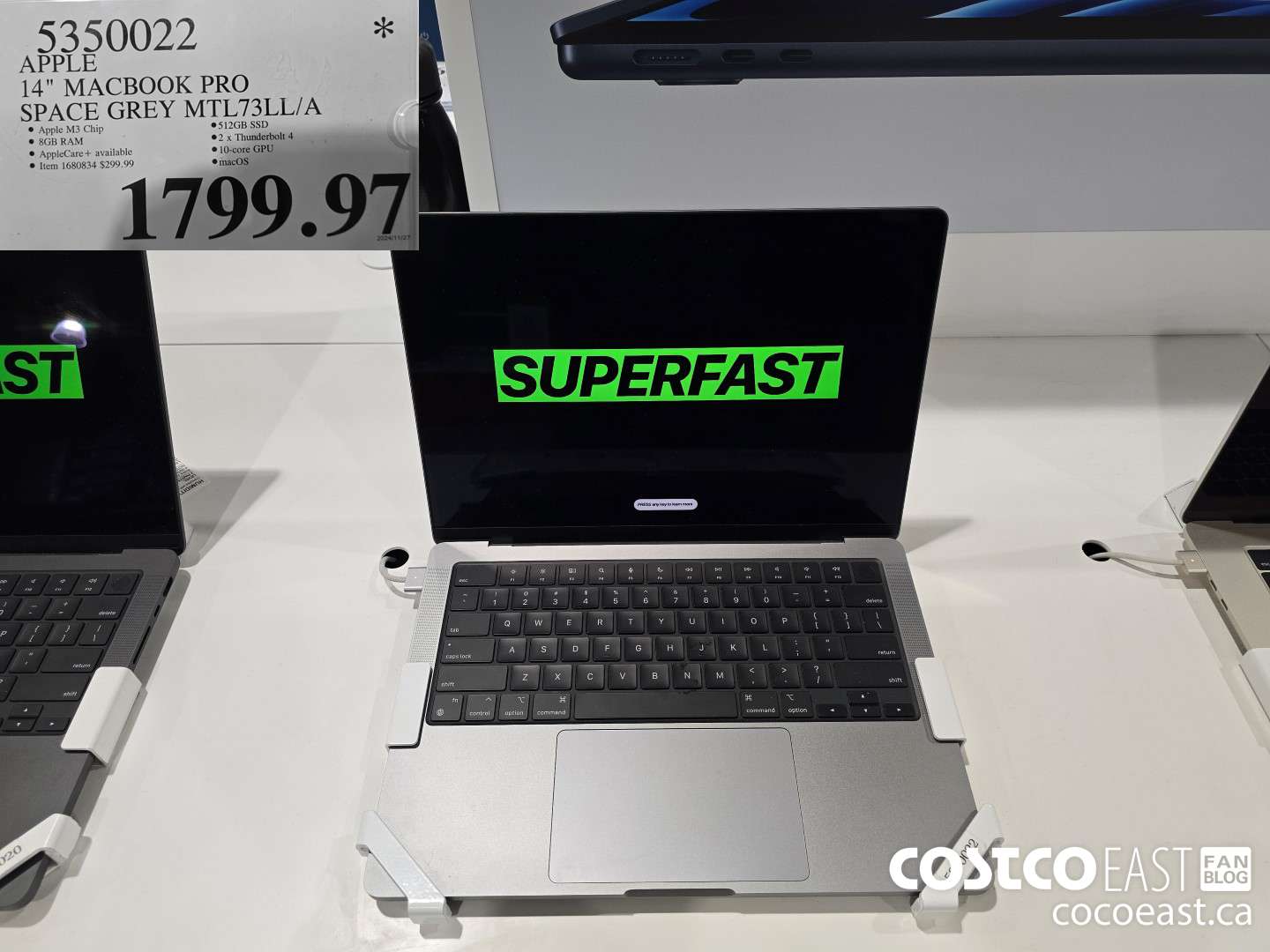 5350022 APPLE 14 MACBOOK PRO SPACE Grey MTL73LL/A $1799.97