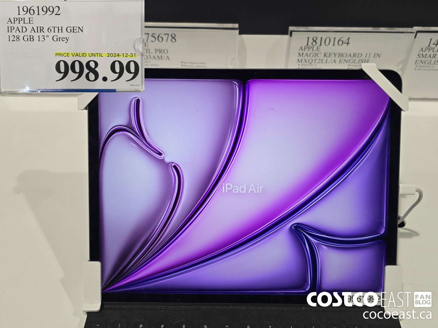 1961992 APPLE IPAD AIR 6TH GEN 128GB 13 in. Grey $998.99