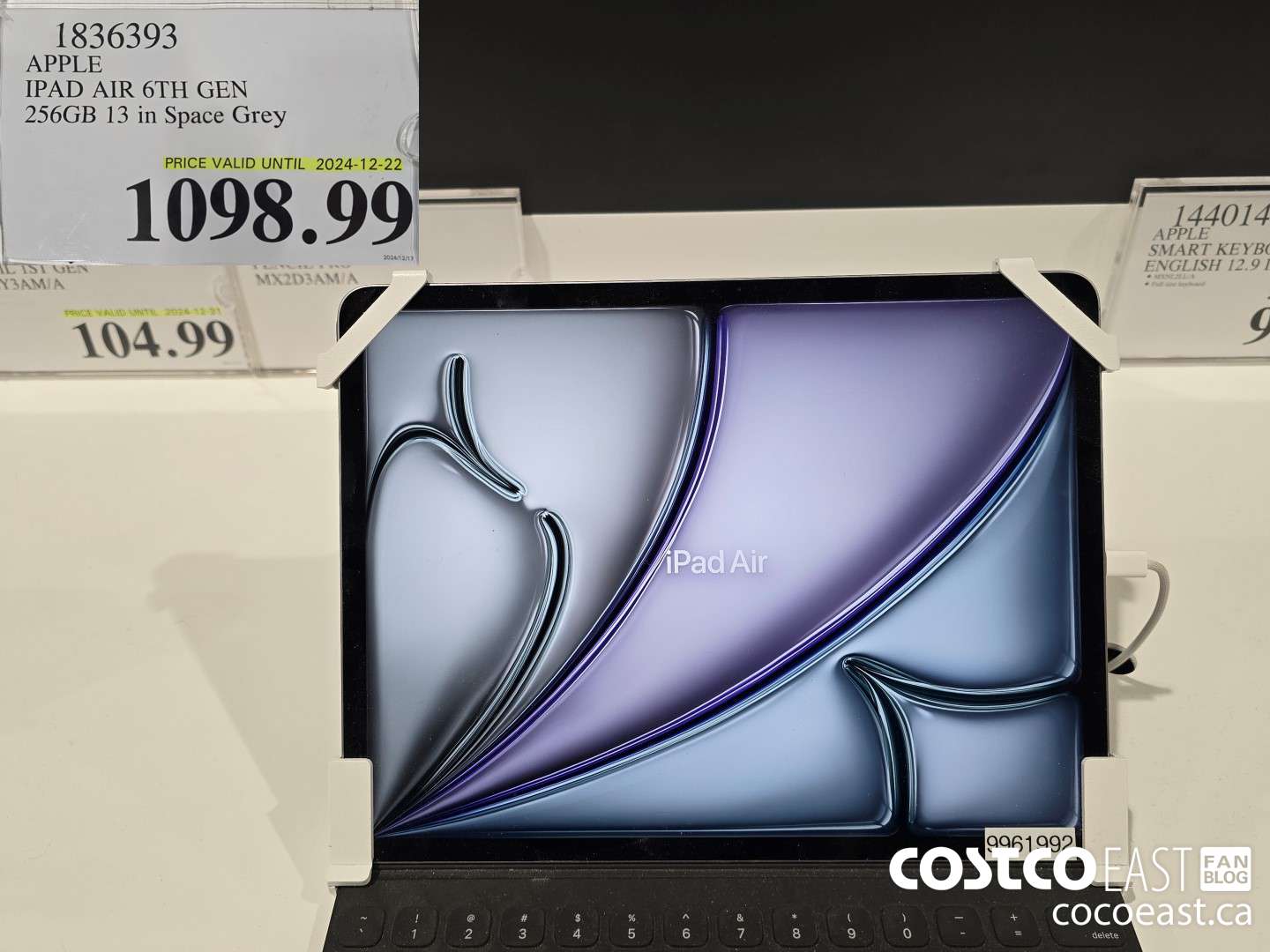 1836393 APPLE IPAD AIR 6TH GEN 256GB 13 in Space Grey $1098.99