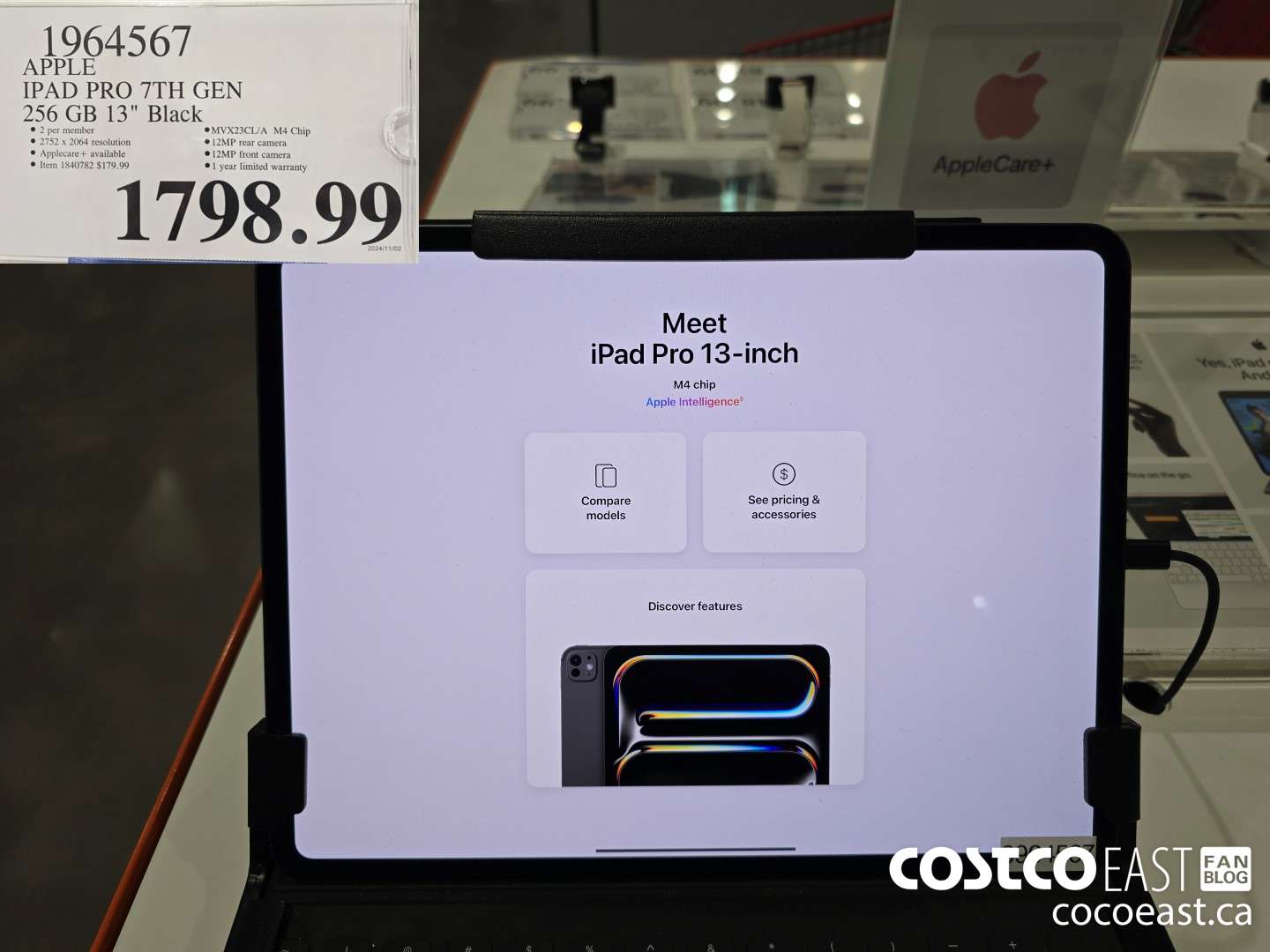 1964567 APPLE IPAD PRO 7TH GEN 256GB 13 in. Black $1798.99