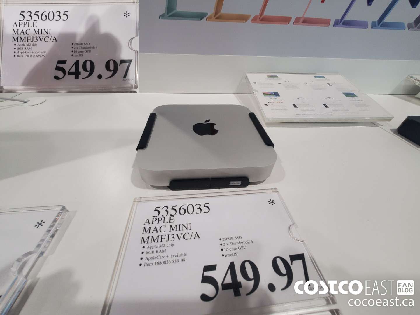 5356035 APPLE MAC MINI MMFI3VC/A $549.97