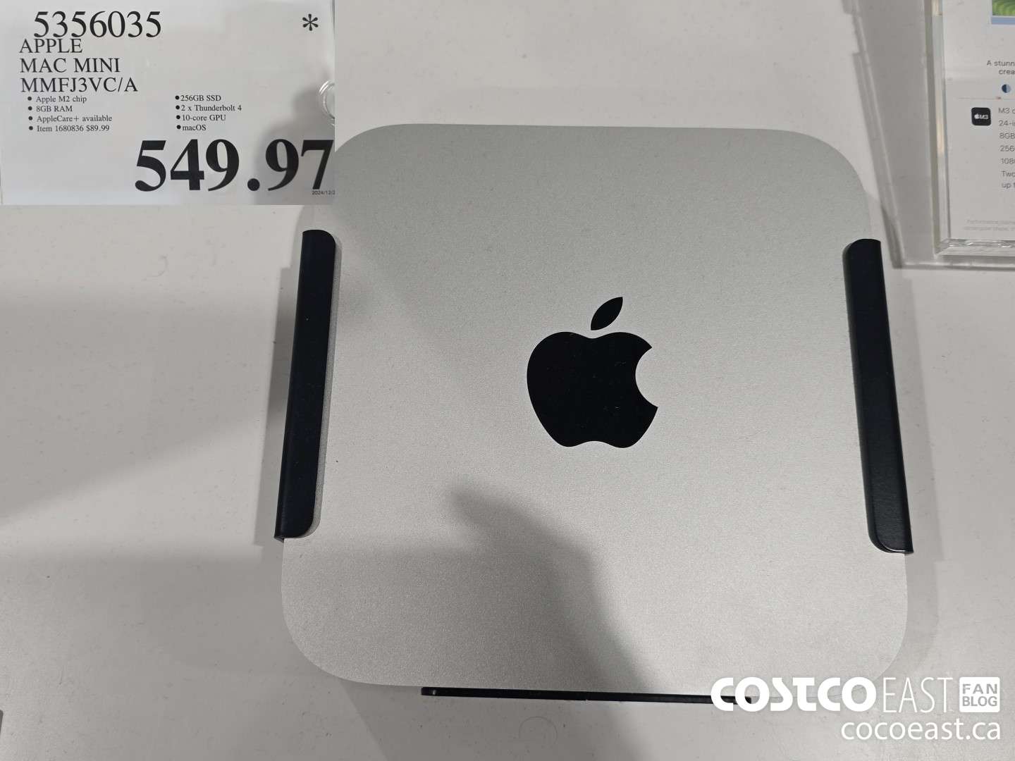 5356035 APPLE MAC MINI MMFI3VC/A $549.97
