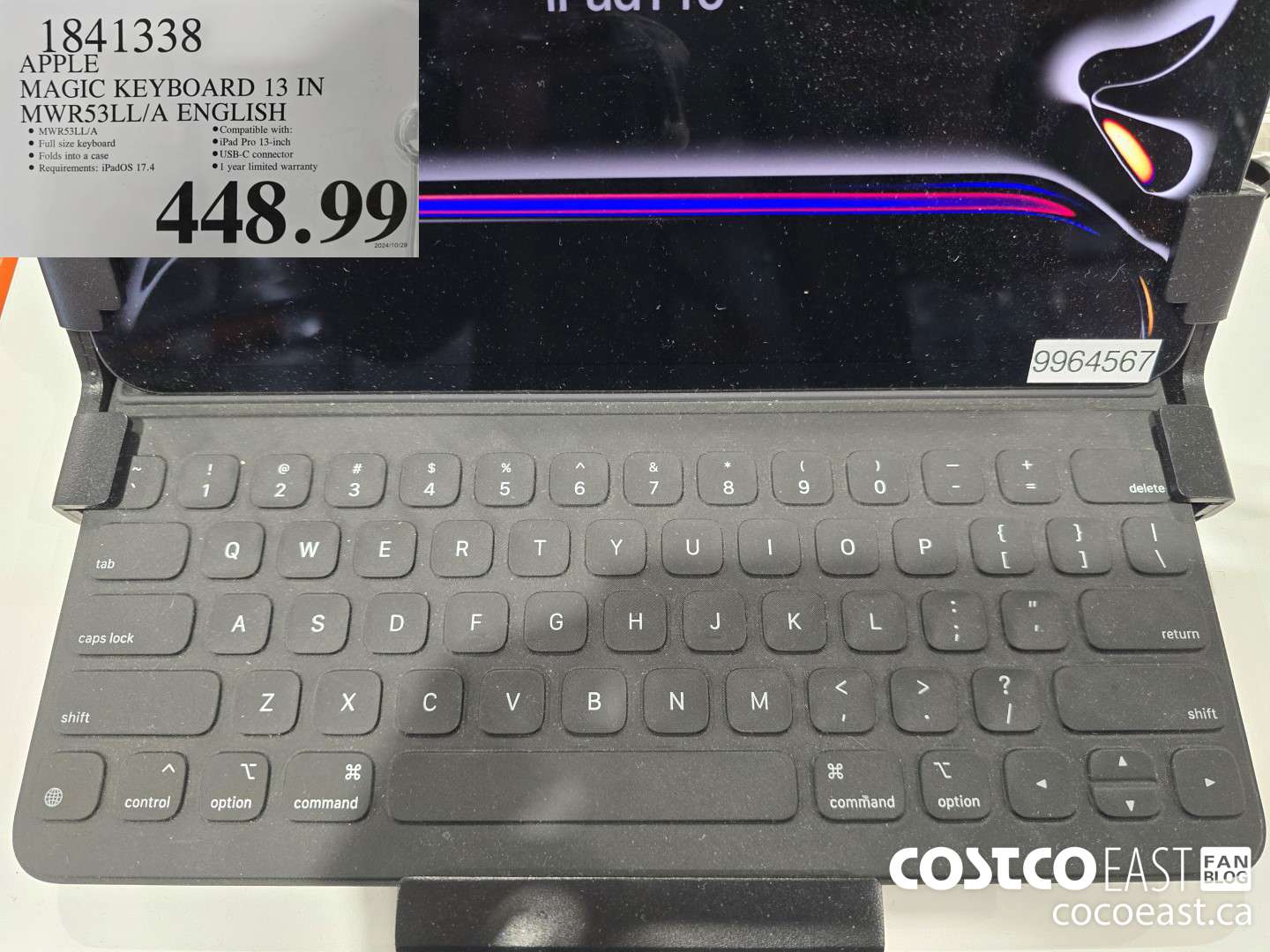 1841338 APPLE MAGIC KEYBOARD 13 IN MWRS53LL/A ENGLISH $448.99