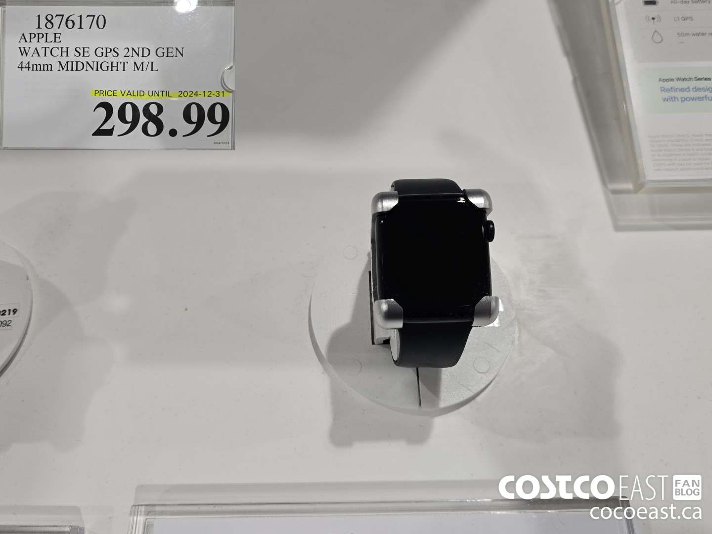 1876170 APPLE WATCH SE GPS 2ND GEN 44mm MIDNIGHT M/L $298.99