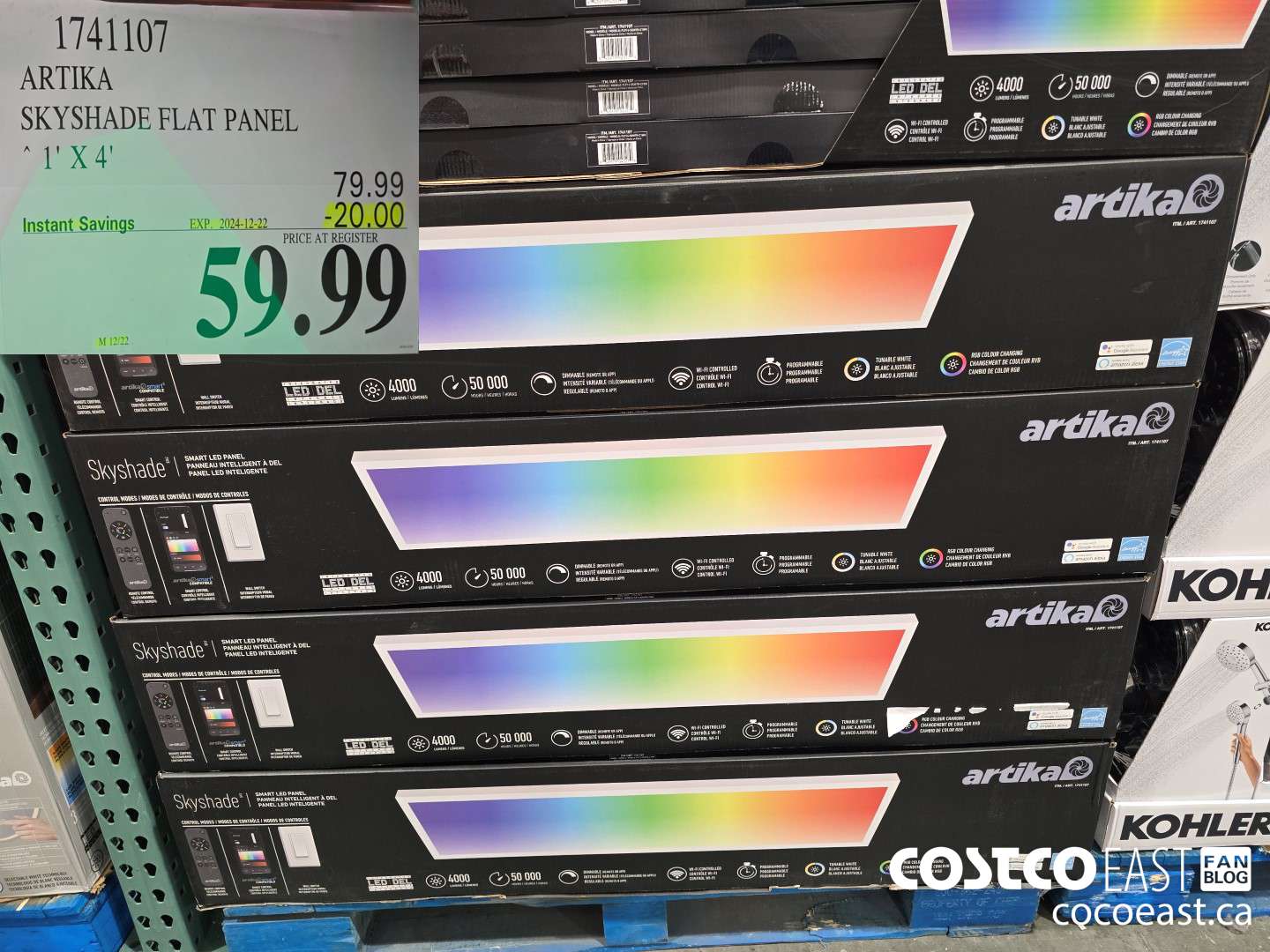 1741107 ARTIKA SKYSHADE FLAT PANEL 1' X 4' ($20.00 INSTANT SAVINGS EXPIRES ON 2024-12-22) $59.99