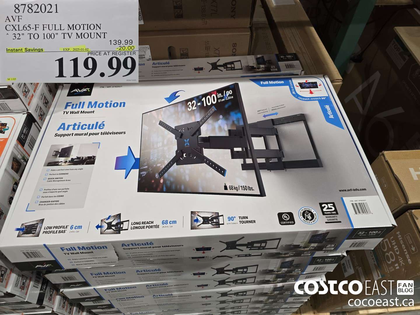 8782021 AVF CXL65-F FULL MOTION 32