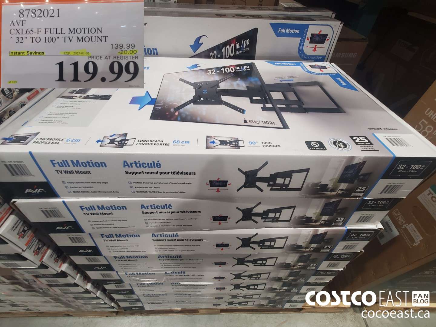 8782021 AVF CXL65-F FULL MOTION 32