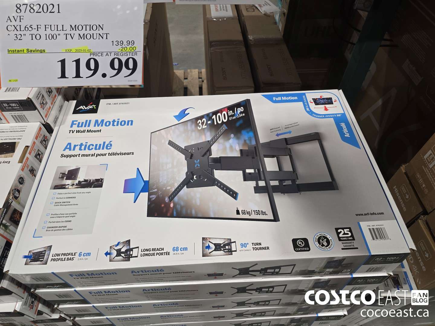 8782021 AVF CXL65-F FULL MOTION 32