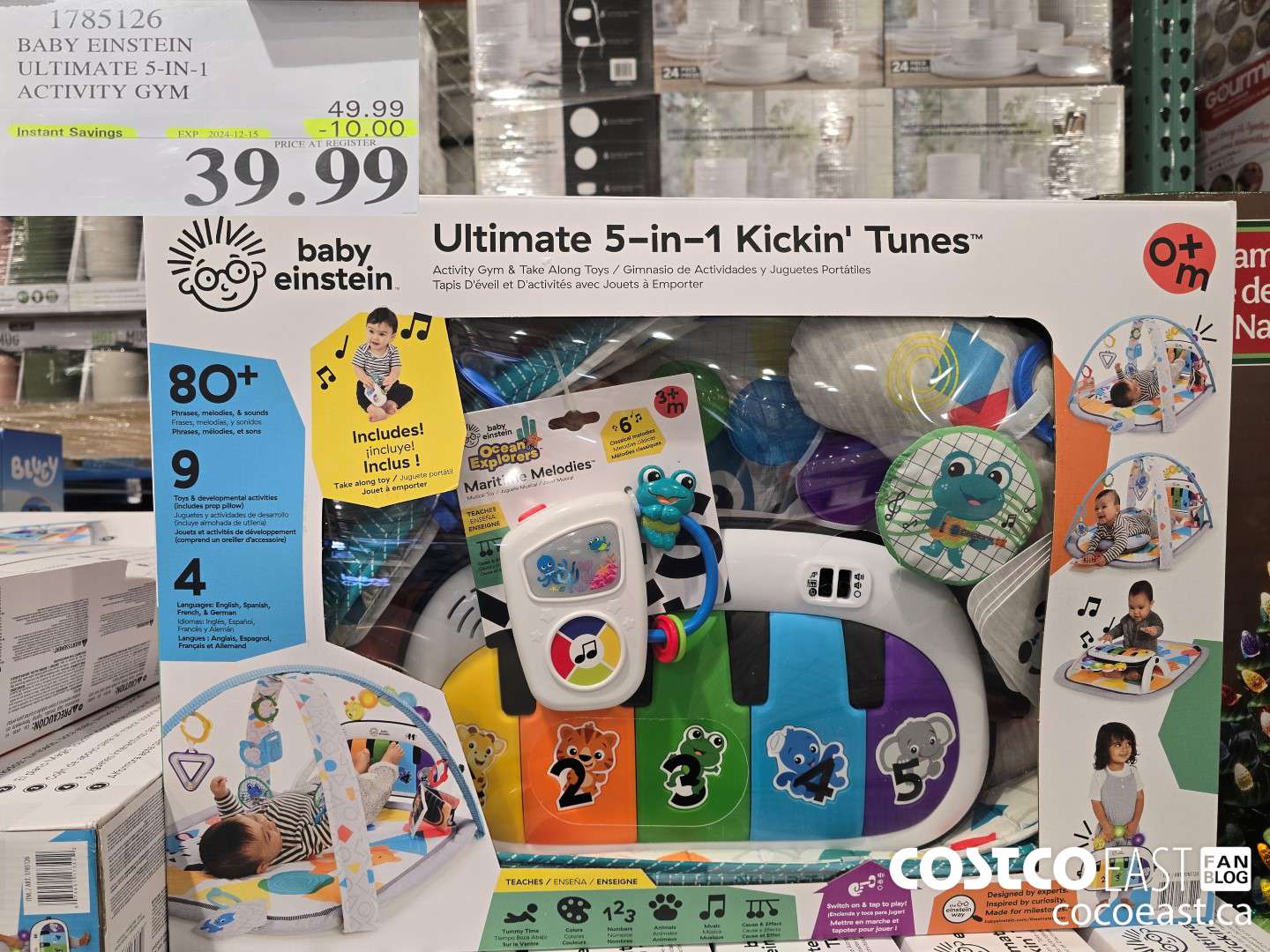 1785126 BABY EINSTEIN ULTIMATE 5-IN-1 ACTIVITY GYM ($10.00 INSTANT SAVINGS EXPIRES ON 2024-12-15) $39.99