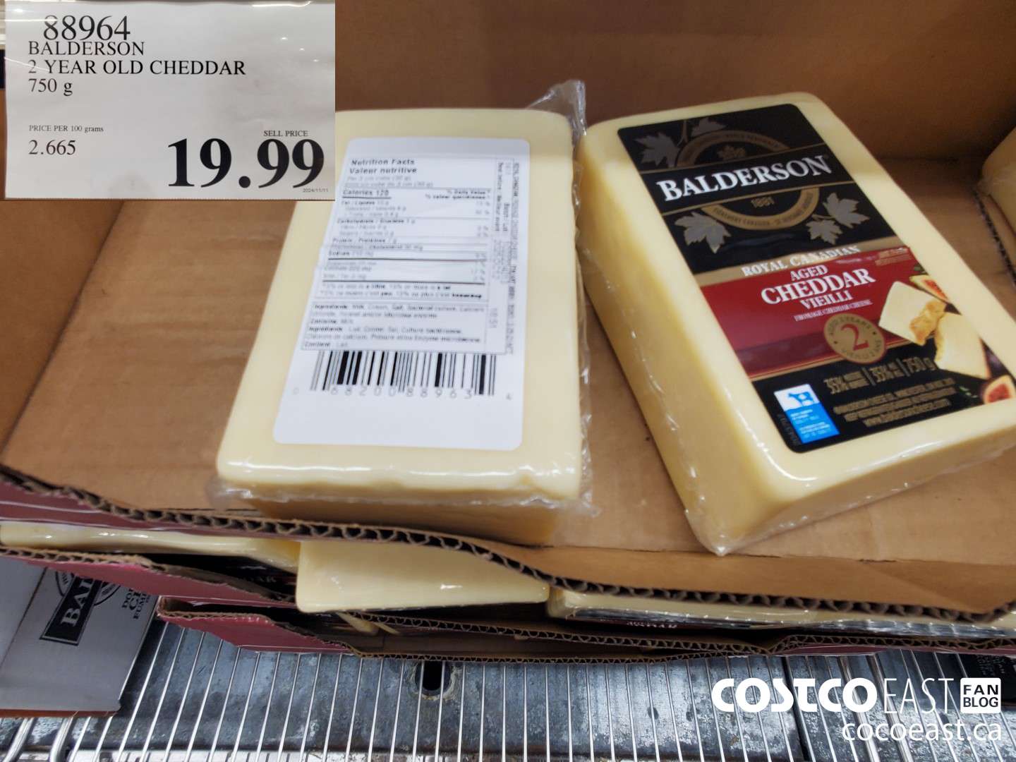 83964 BALDERSON 2 YEAR OLD CHEDDAR 750 g $19.99