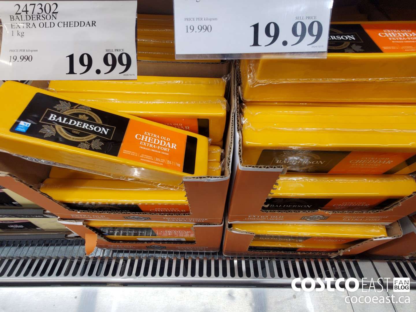 247302 BALDERSON EXTRA OLD CHEDDAR 1 KG $19.99