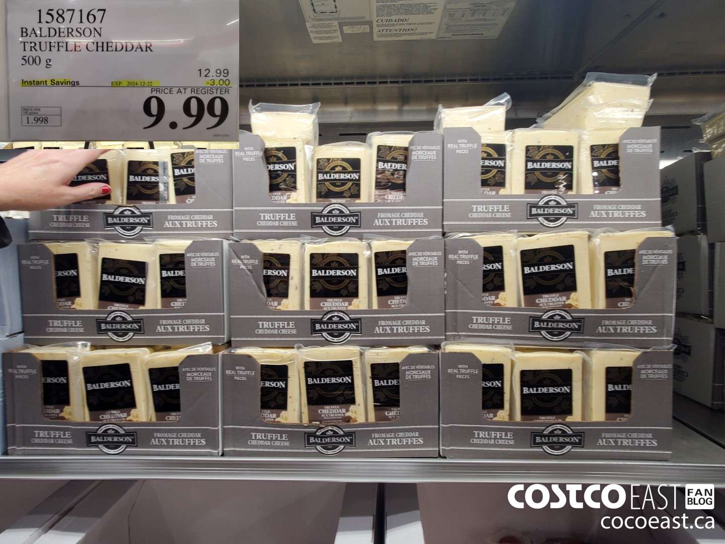 1587167 BALDERSON TRUFFLE CHEDDAR 500 g ($3.00 INSTANT SAVINGS EXPIRES ON 2024-12-22) $9.99