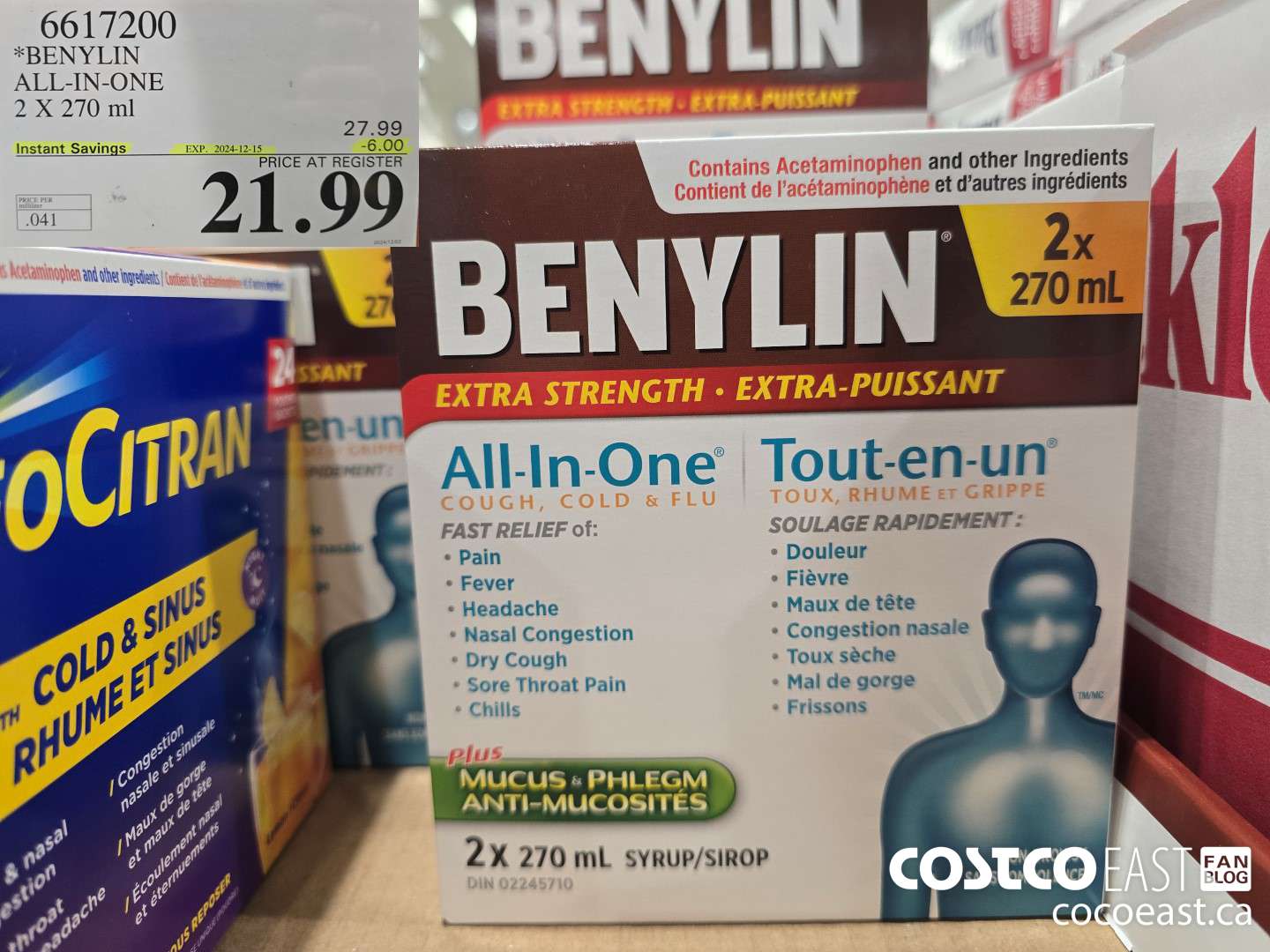 6617200 BENYLIN ALL-IN-ONE 2 X 270ML ($6.00 INSTANT SAVINGS EXPIRES ON 2024-12-15) $21.99