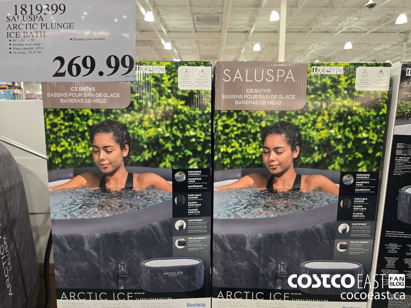 1819399 BESTWAY ARCTIC PLUNGE ICE BATH $269.99