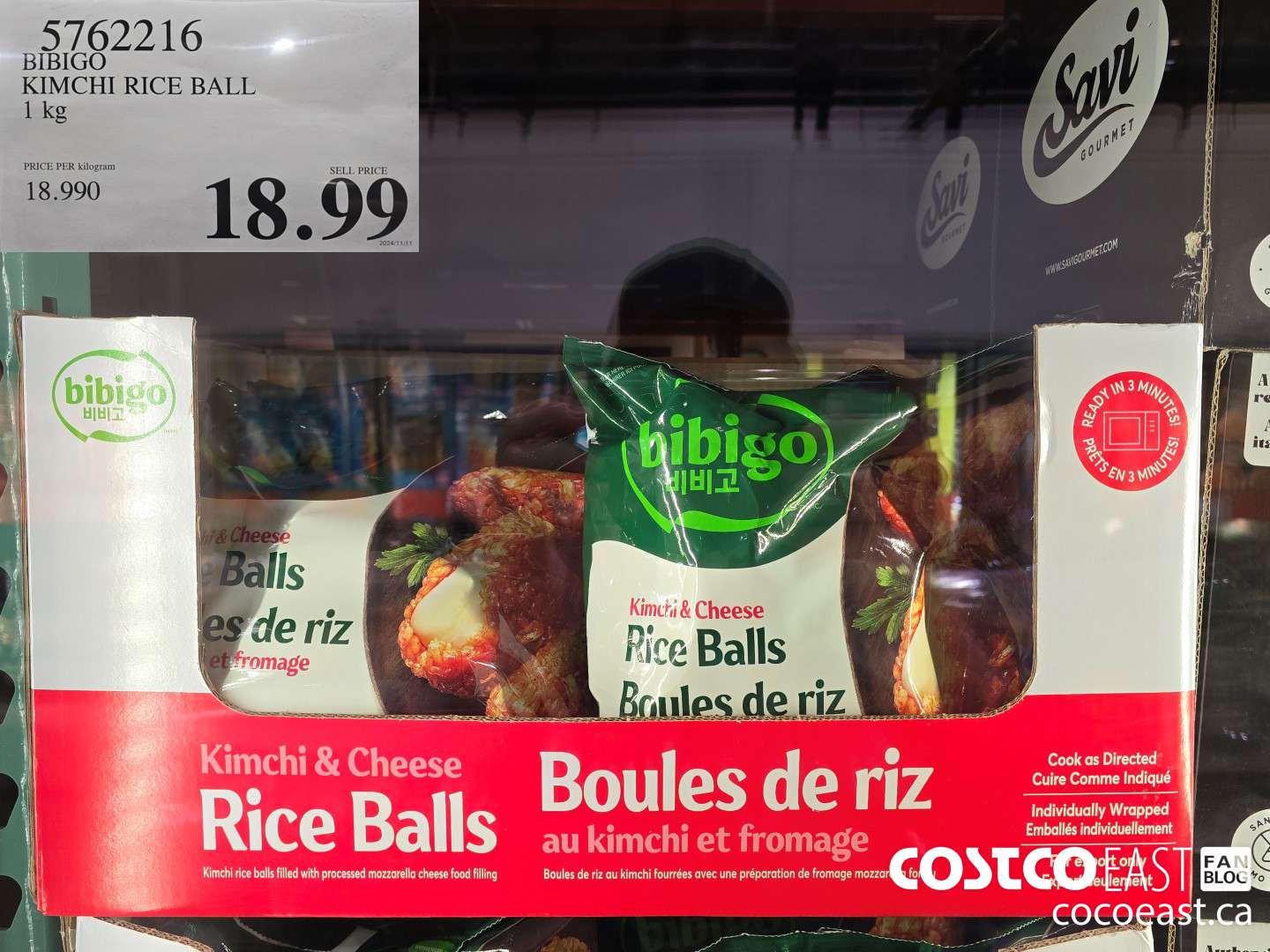 5762216 BIBIGO KIMCHI RICE BALL 1 kg $18.99