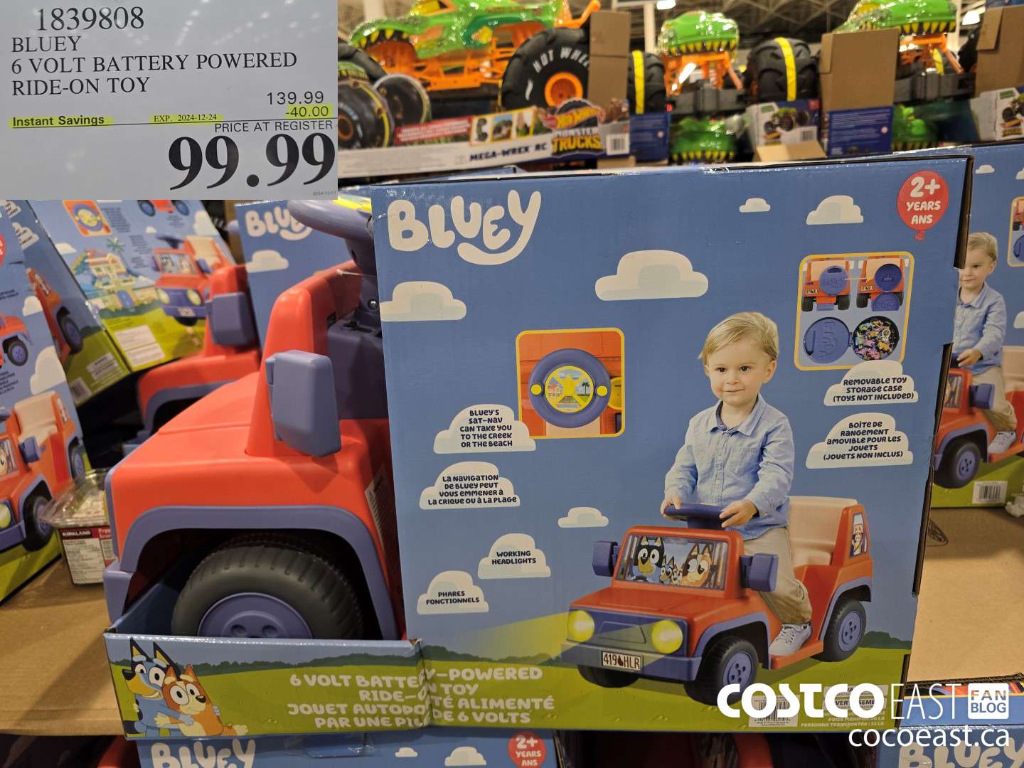 1839808 BLUEY 6 VOLT BATTERY POWERED RIDE-ON TOY ($40.00 INSTANT SAVINGS EXPIRES ON 2024-12-24) $99.99
