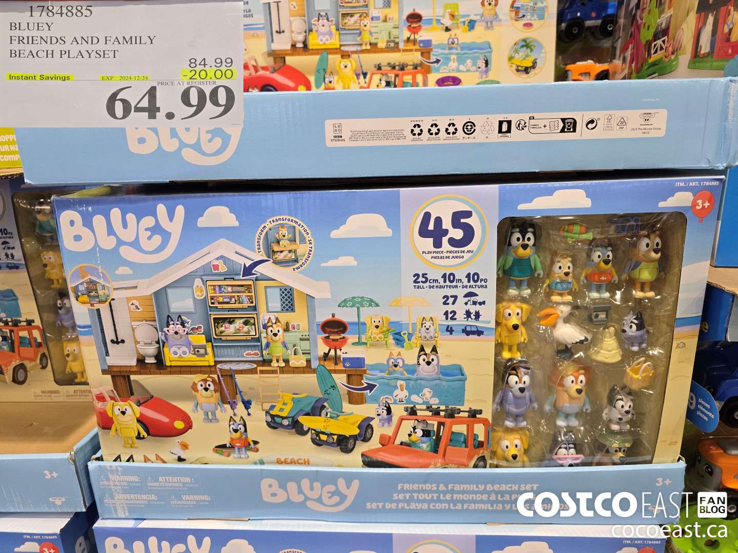 1784885 BLUEY FRIENDS AND FAMILY BEACH PLAYSET ($20.00 INSTANT SAVINGS EXPIRES ON 2024-12-24) $64.99
