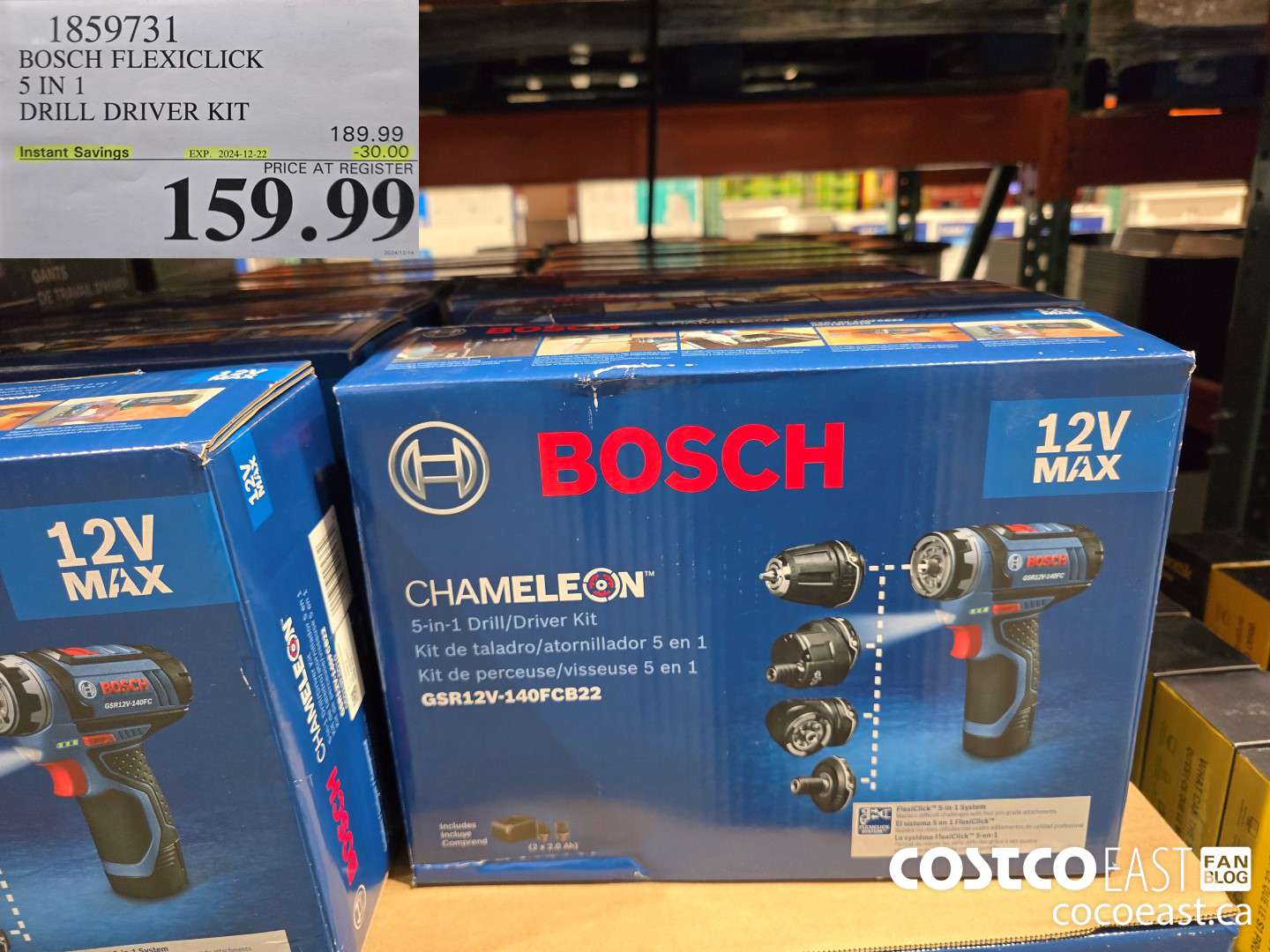 1859731 BOSCH FLEXICLICK 5 - IN - 1 DRILL DRIVER KIT ($30.00 INSTANT SAVINGS EXPIRES ON 2024-12-22) $159.99