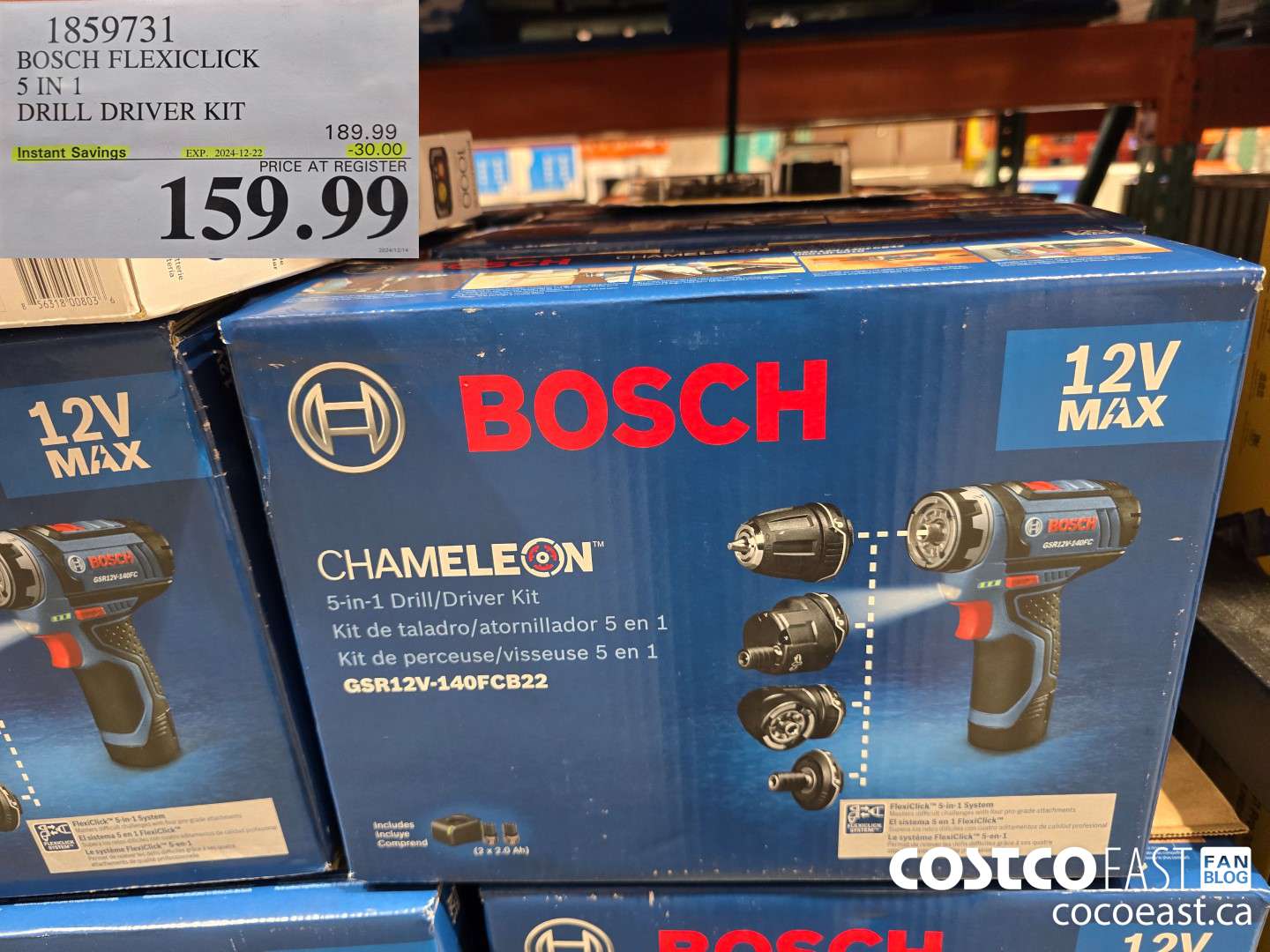 1859731 BOSCH FLEXICLICK 5 - IN - 1 DRILL DRIVER KIT ($30.00 INSTANT SAVINGS EXPIRES ON 2024-12-22) $159.99