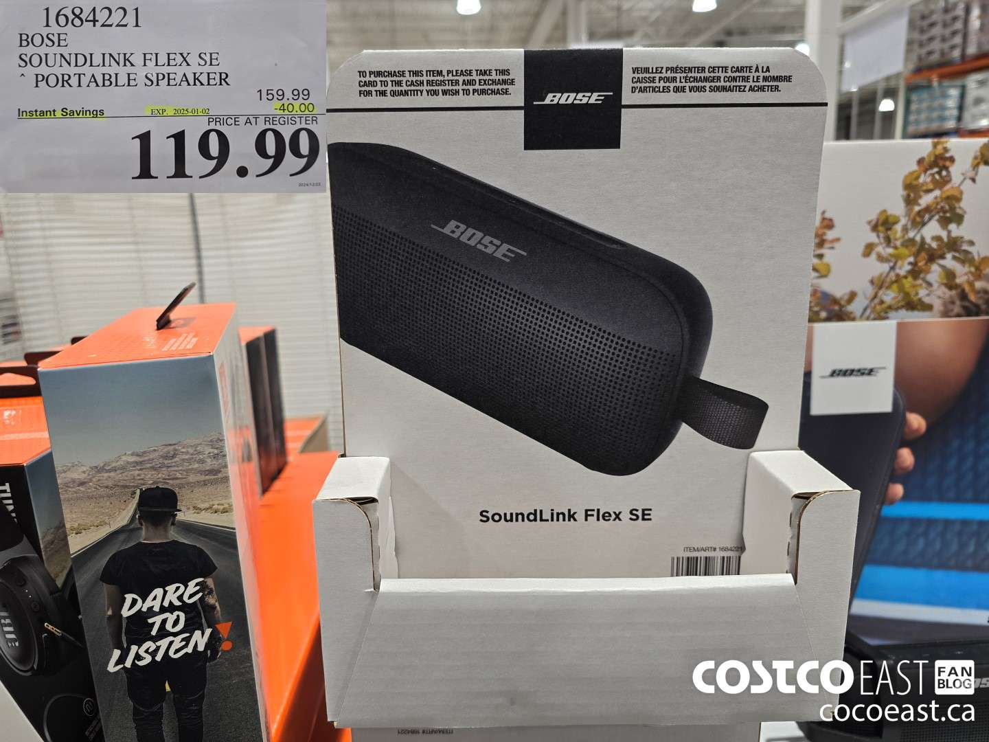 1684221 BOSE SOUNDLINK FLEX SE PORTABLE SPEAKER ($40.00 INSTANT SAVINGS EXPIRES ON 2025-01-02) $119.99