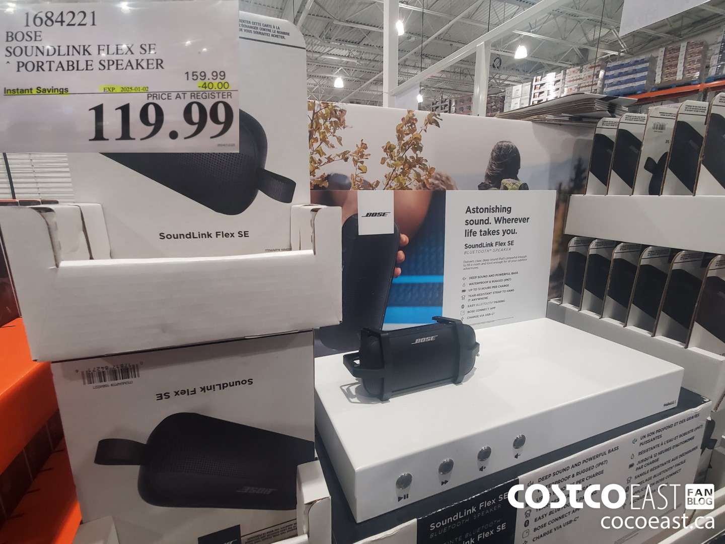 1684221 BOSE SOUNDLINK FLEX SE PORTABLE SPEAKER ($40.00 INSTANT SAVINGS EXPIRES ON 2025-01-02) $119.99