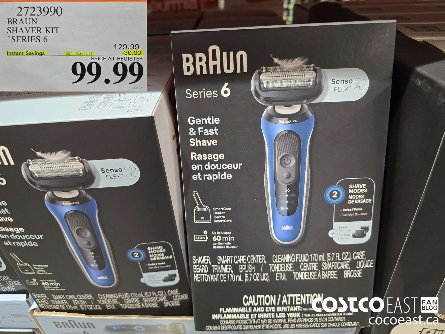 2723990 BRAUN SHAVER KIT SERIES 6 ($30.00 INSTANT SAVINGS EXPIRES ON 2024-12-25) $99.99