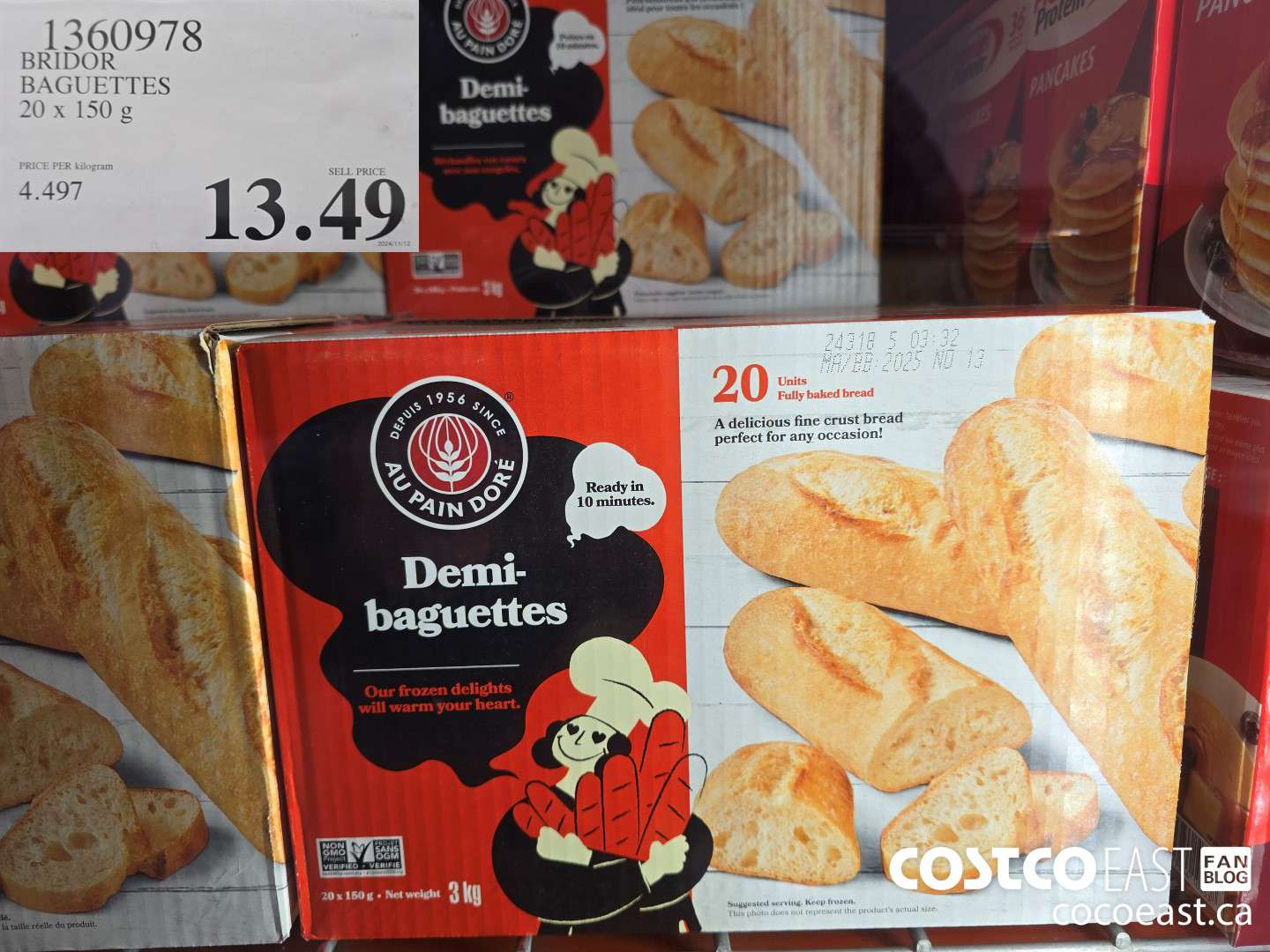 1360978 BRIDOR BAGUETTES 20 X 150 G $13.49