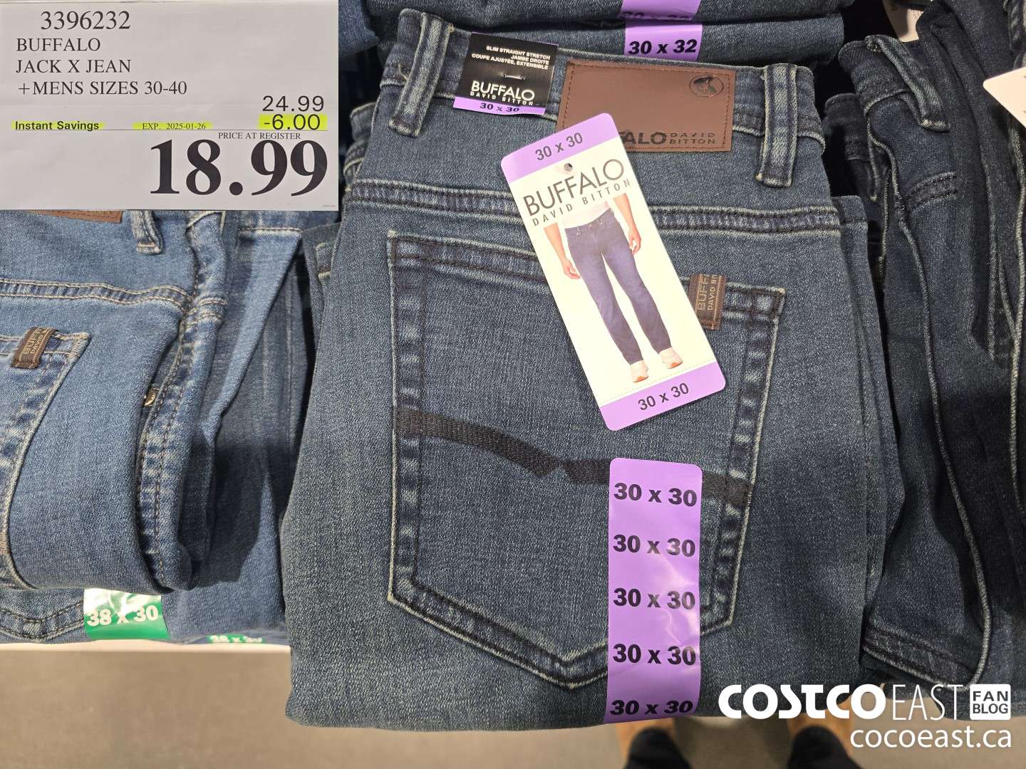 3396232 BUFFALO JACK X JEAN + MENS SIZES 30-40 ($6.00 INSTANT SAVINGS EXPIRES ON 2025-01-26) $18.99