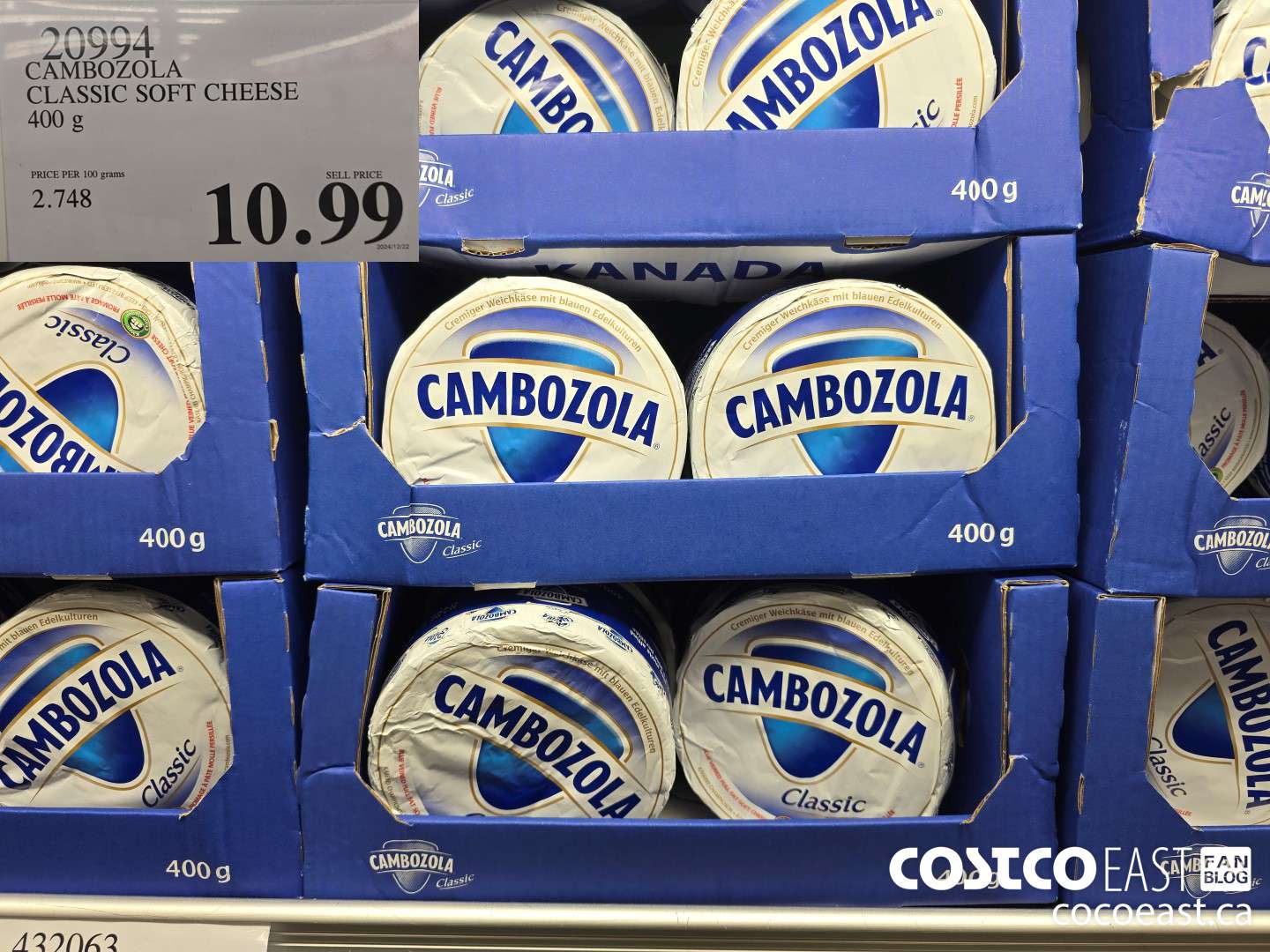 20994 CAMBOZOLA CLASSIC SOFT CHEESE 400 G $10.99