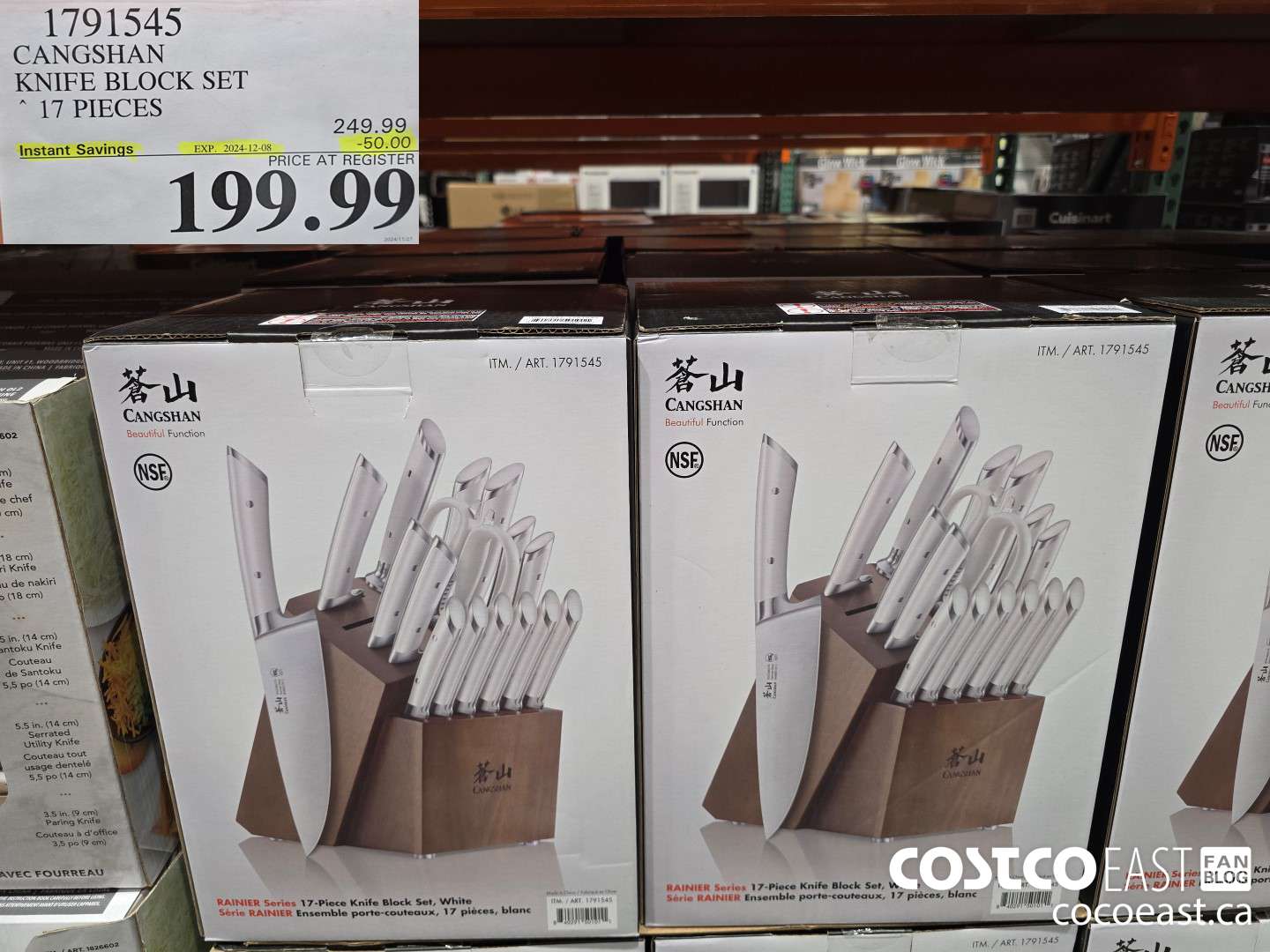 1791545 CANGSHAN KNIFE BLOCK SET 17 PIECES ($50.00 INSTANT SAVINGS EXPIRES ON 2024-12-08) $199.99