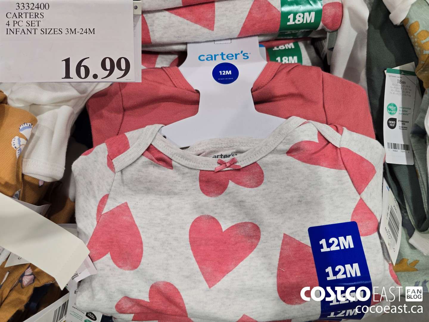 3332400 CARTERS ~~ 4 PC SET INFANT SIZES 3M-24M $16.99
