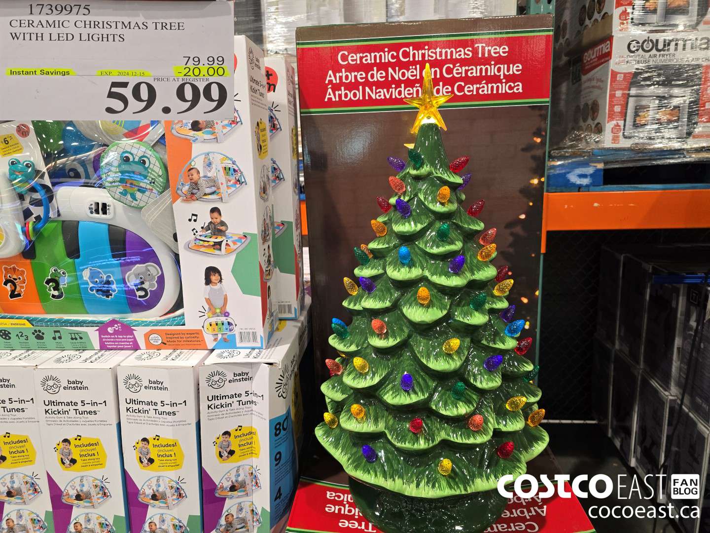 1739975 CERAMIC CHRISTMAS TREE WITH LED LIGHTS ($20.00 INSTANT SAVINGS EXPIRES ON 2024-12-15) $59.99