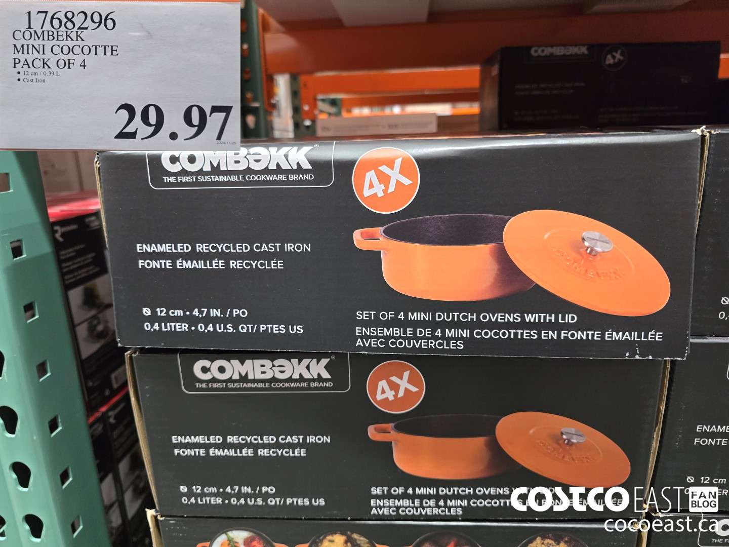 1768296 COMBEKK MINI COCOTTE pack of 4 $29.97