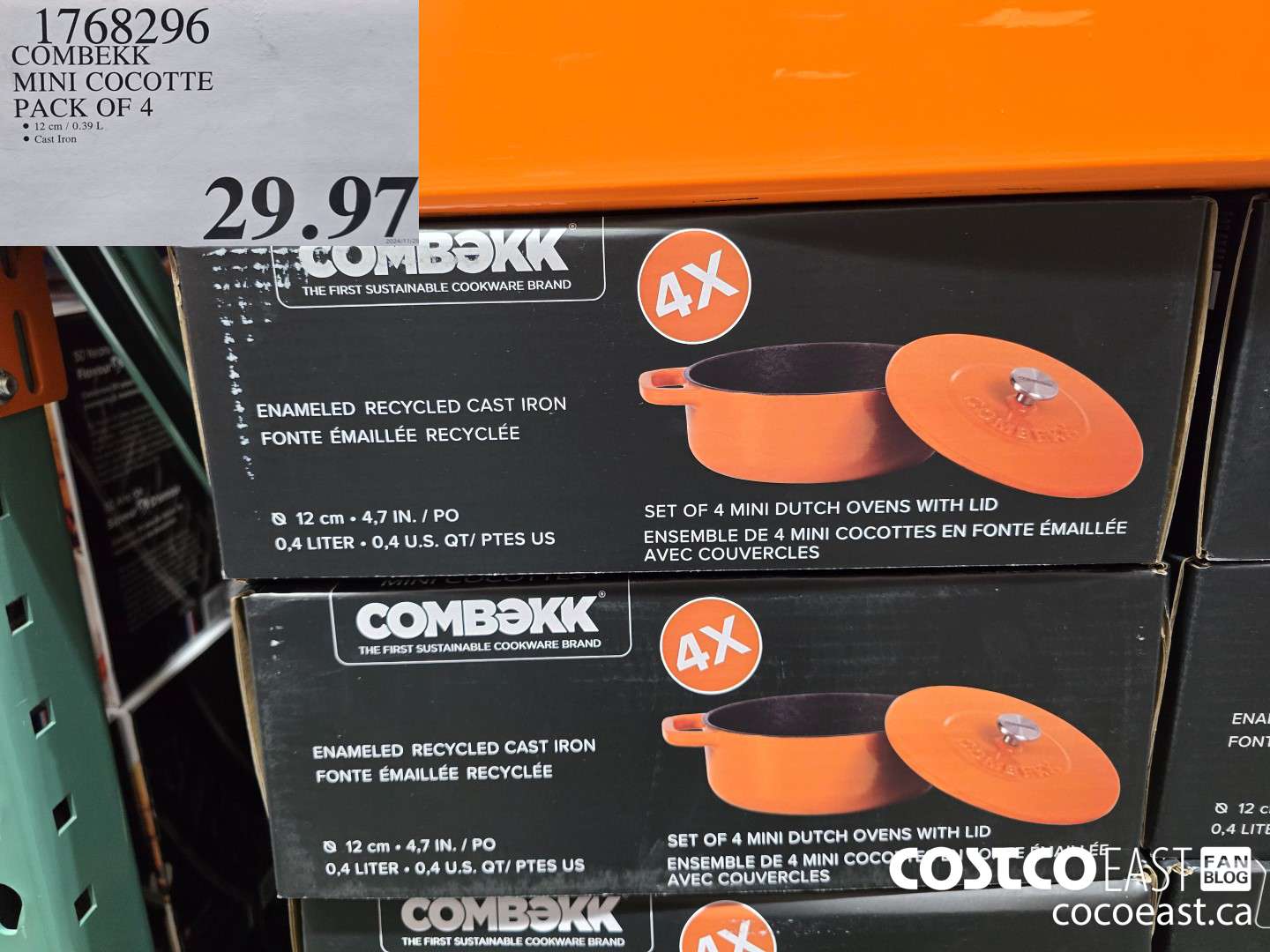 1768296 COMBEKK MINI COCOTTE pack of 4 $29.97