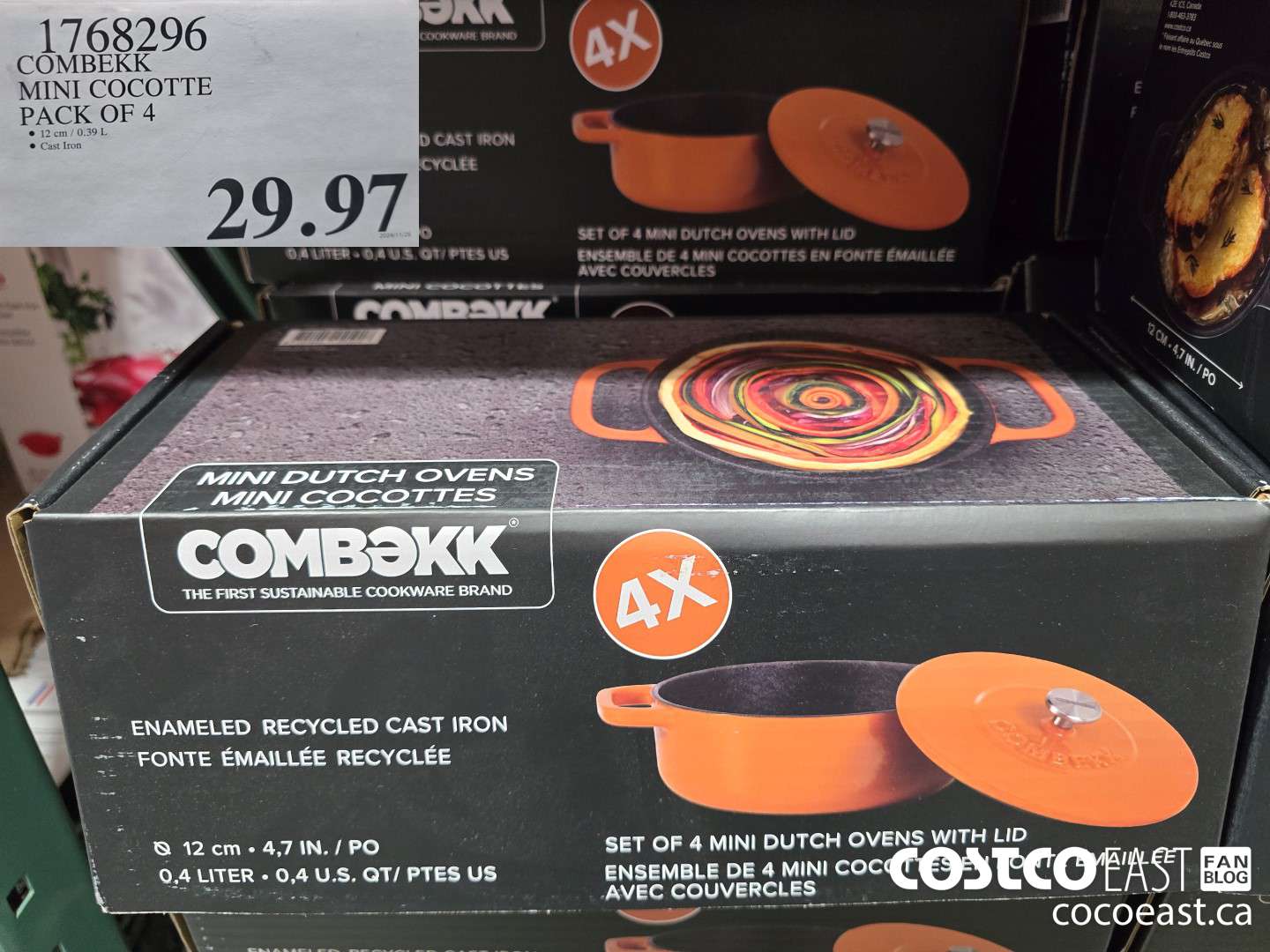 1768296 COMBEKK MINI COCOTTE pack of 4 $29.97