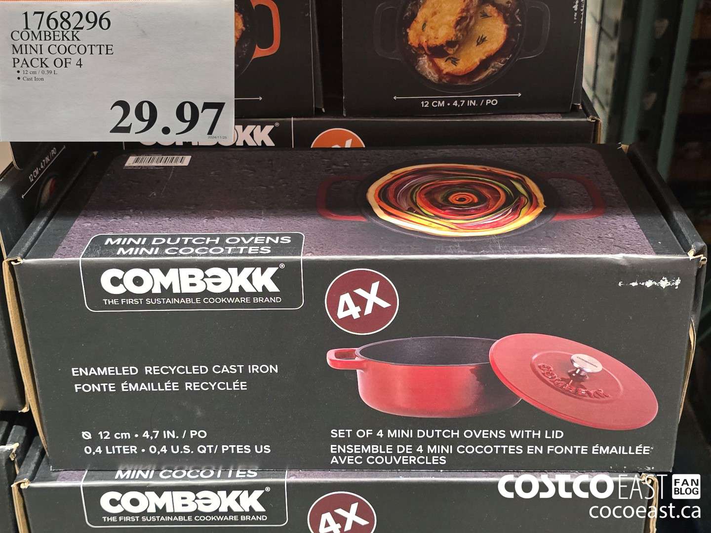 1768296 COMBEKK MINI COCOTTE pack of 4 $29.97
