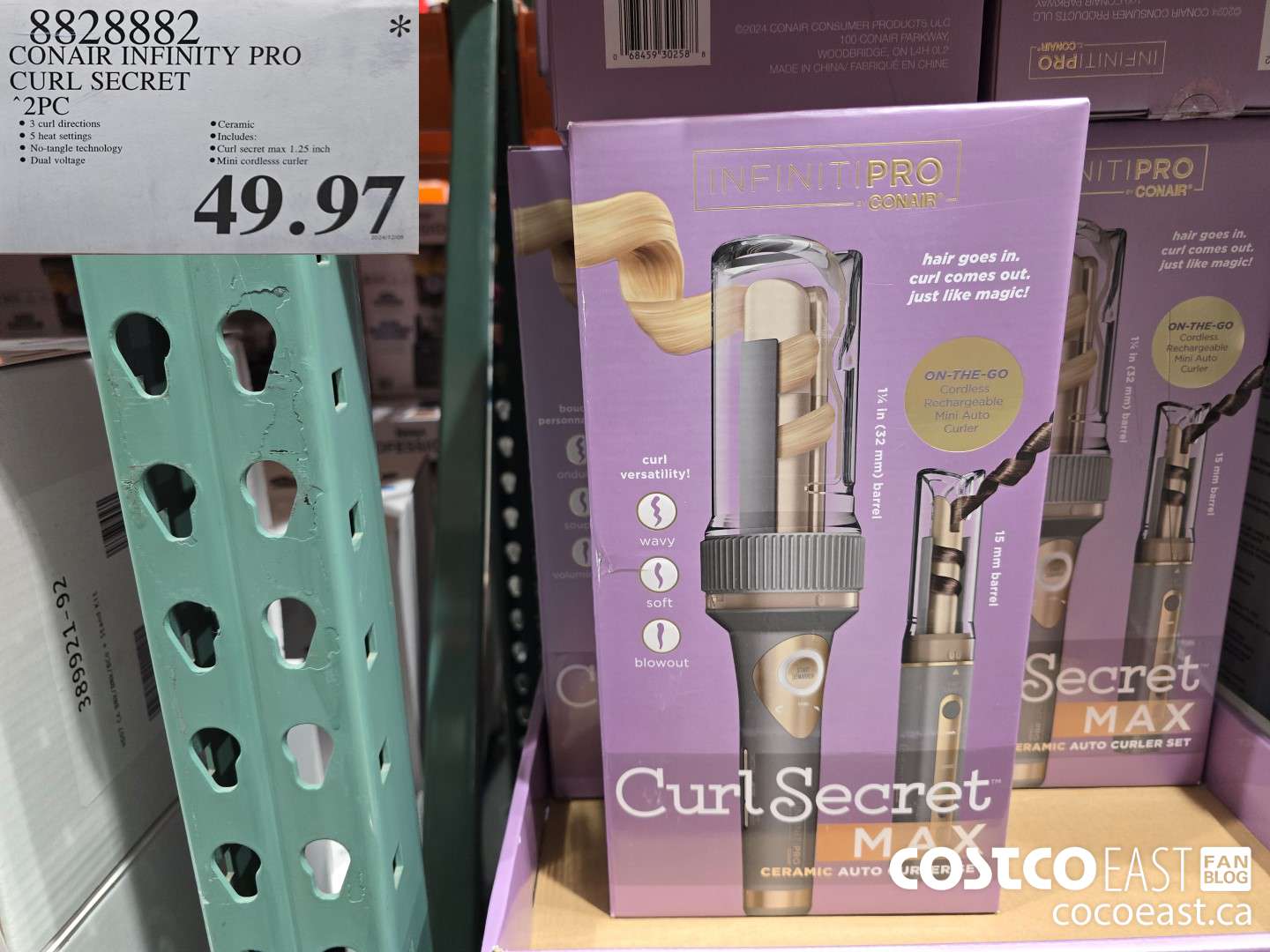 8828882 CONAIR INFINITY PRO CURL SECRET 2PC $49.97