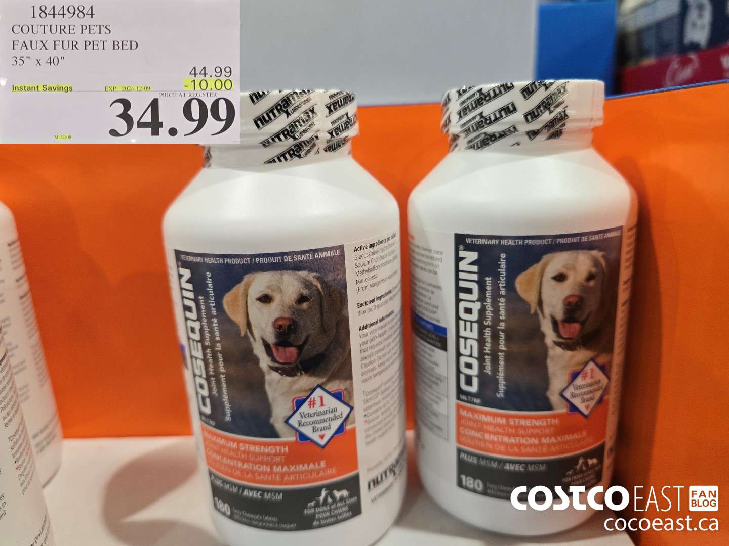 1844984 COUTURE PETS FAUX FUR PET BED 35