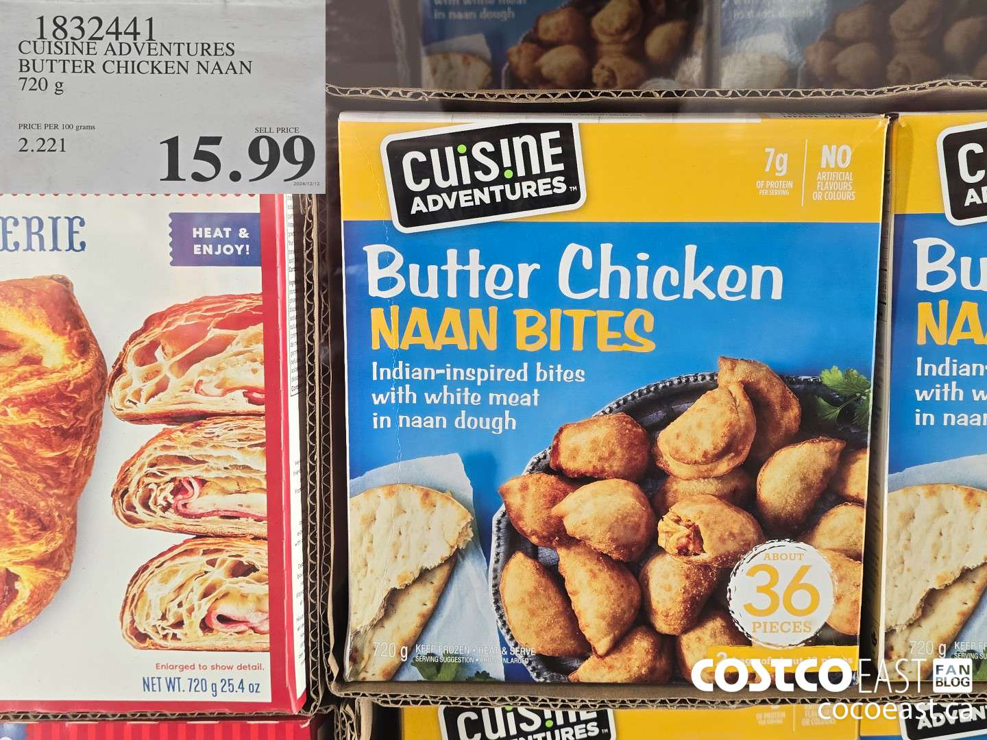 1832441 CUISINE ADVENTURES BUTTER CHICKEN NAAN 720 g $15.99