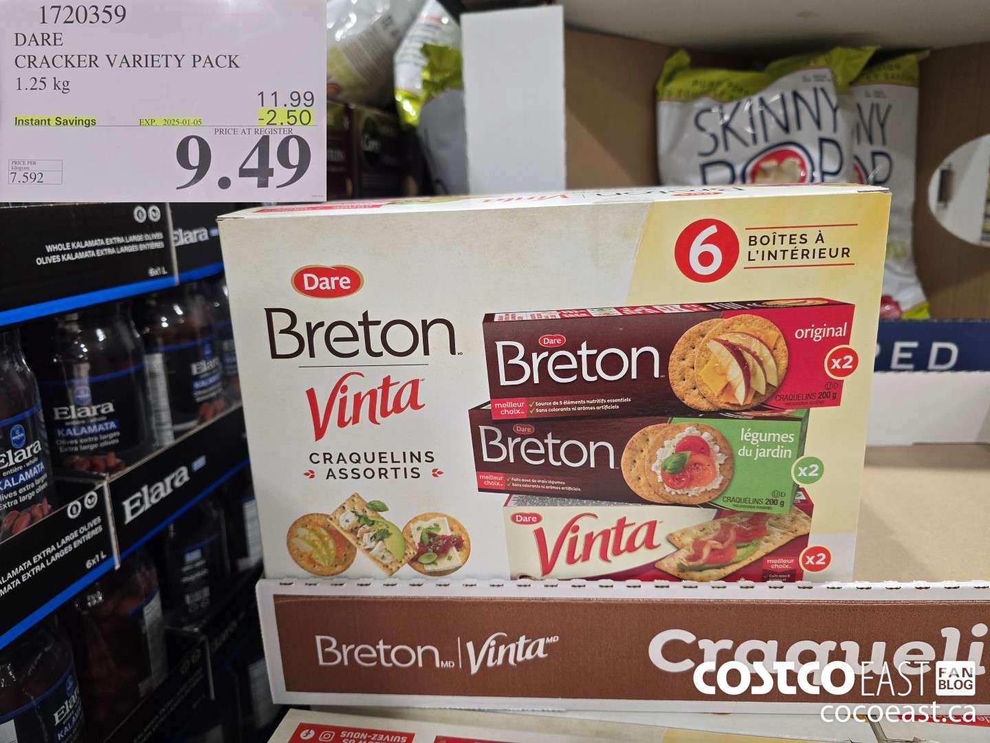 1720359 DARE CRACKER VARIETY PACK 1.25 kg ($2.50 INSTANT SAVINGS EXPIRES ON 2025-01-05) $9.49