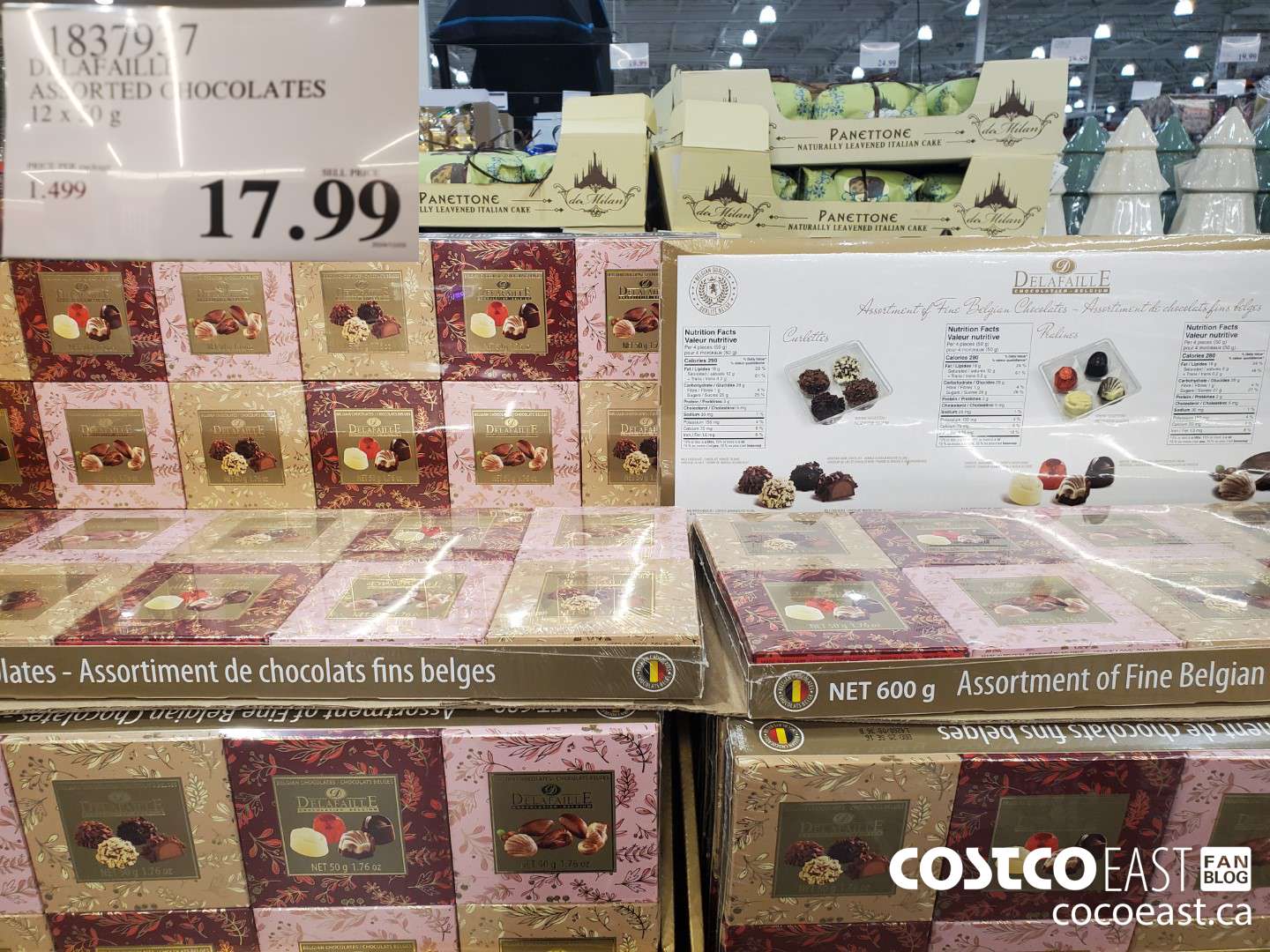 1837937 DELAFAILLE ASSORTED CHOCOLATES 12 X 50 G $17.99