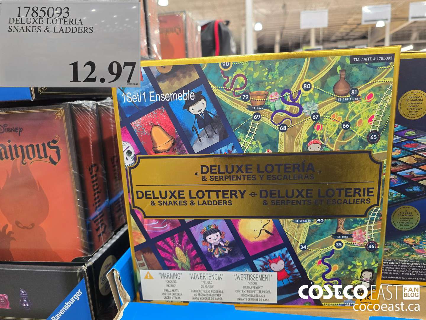 1785093 DELUXE LOTERIA SNAKES & LADDERS $12.97