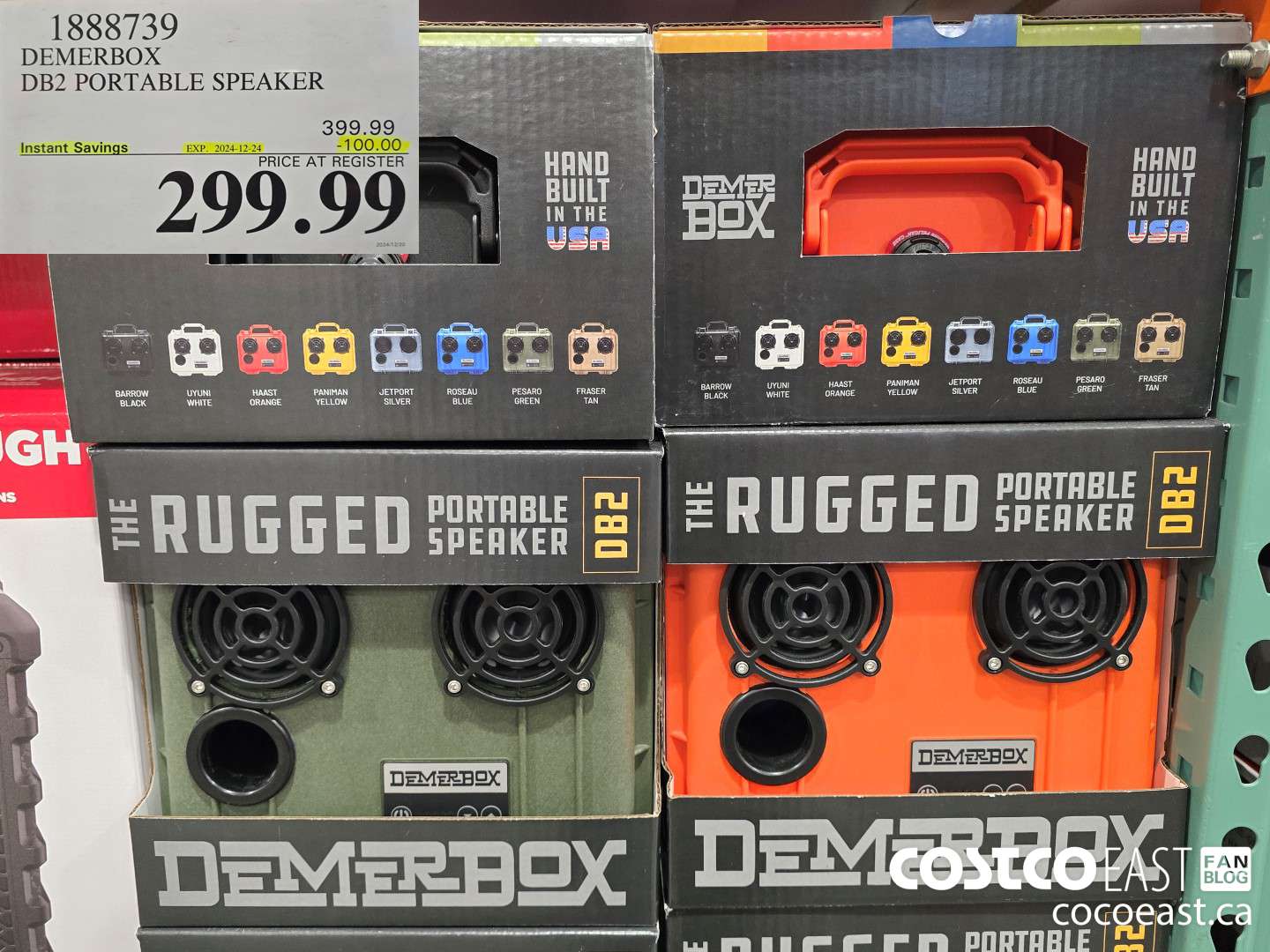 1888739 DEMERBOX DB2 PORTABLE SPEAKER ($100.00 INSTANT SAVINGS EXPIRES ON 2024-12-24) $299.99