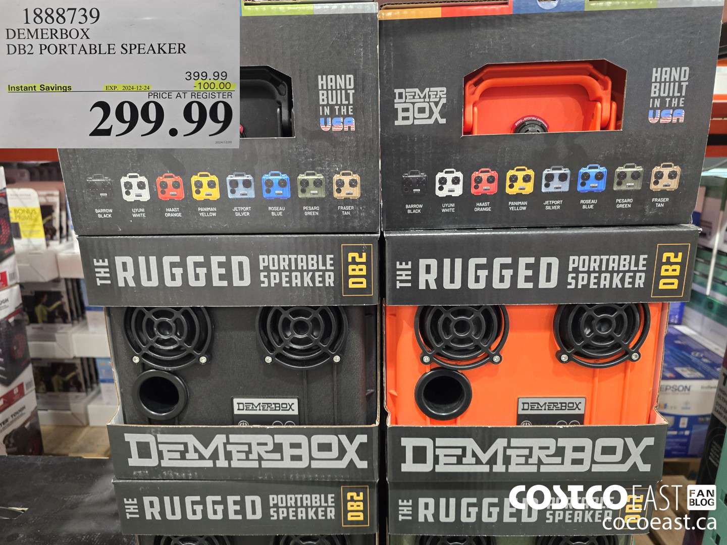 1888739 DEMERBOX DB2 PORTABLE SPEAKER ($100.00 INSTANT SAVINGS EXPIRES ON 2024-12-24) $299.99