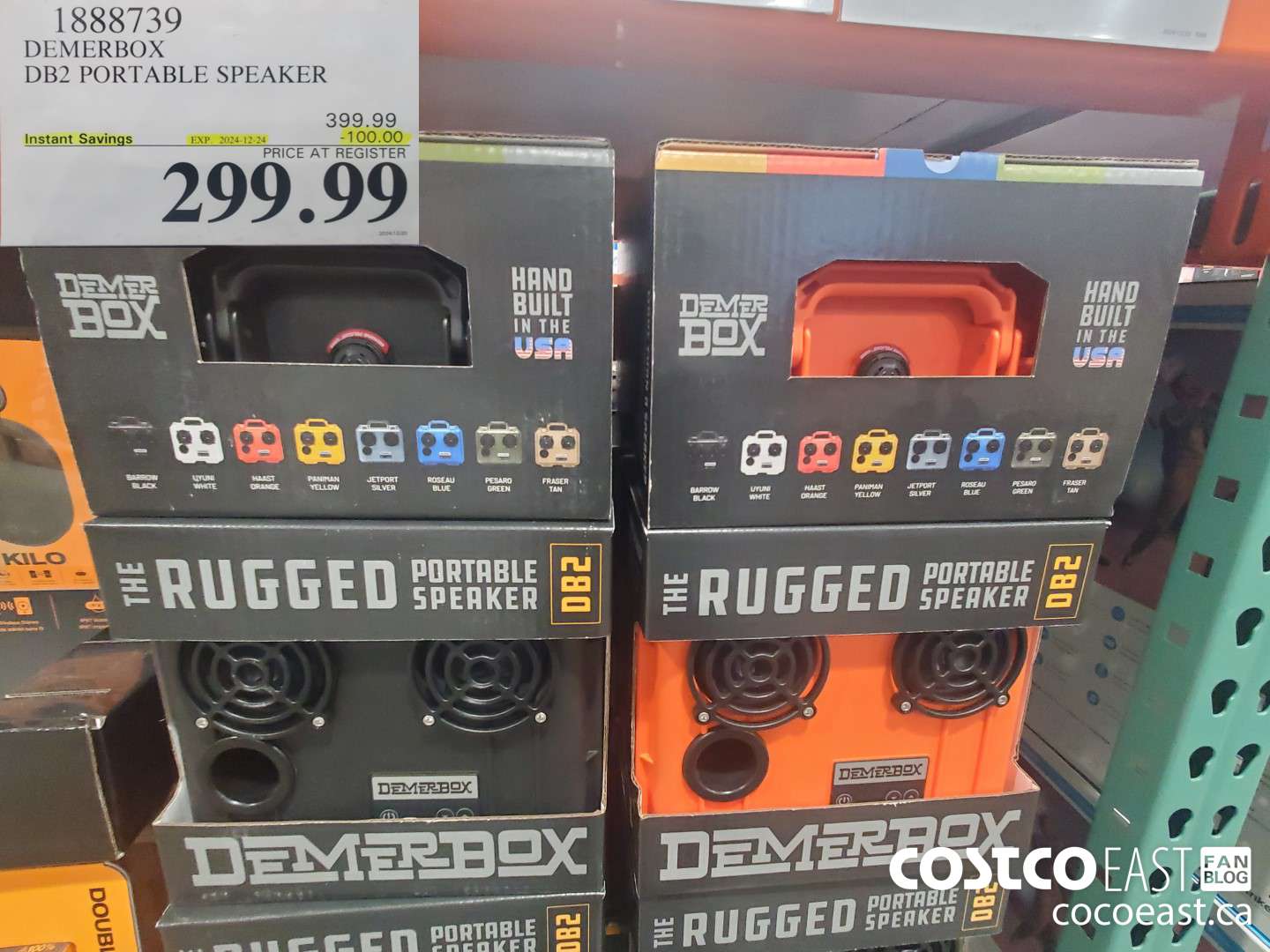 1888739 DEMERBOX DB2 PORTABLE SPEAKER ($100.00 INSTANT SAVINGS EXPIRES ON 2024-12-24) $299.99